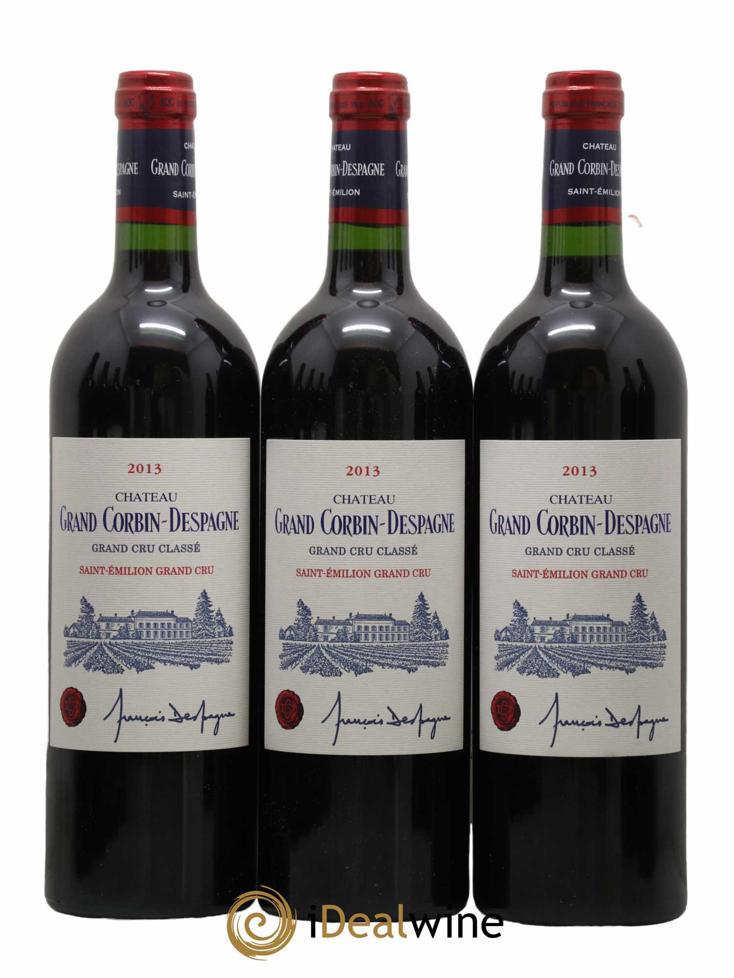 Château Grand Corbin Grand Cru Classé 2013 - Lot de 12 bouteilles - 2