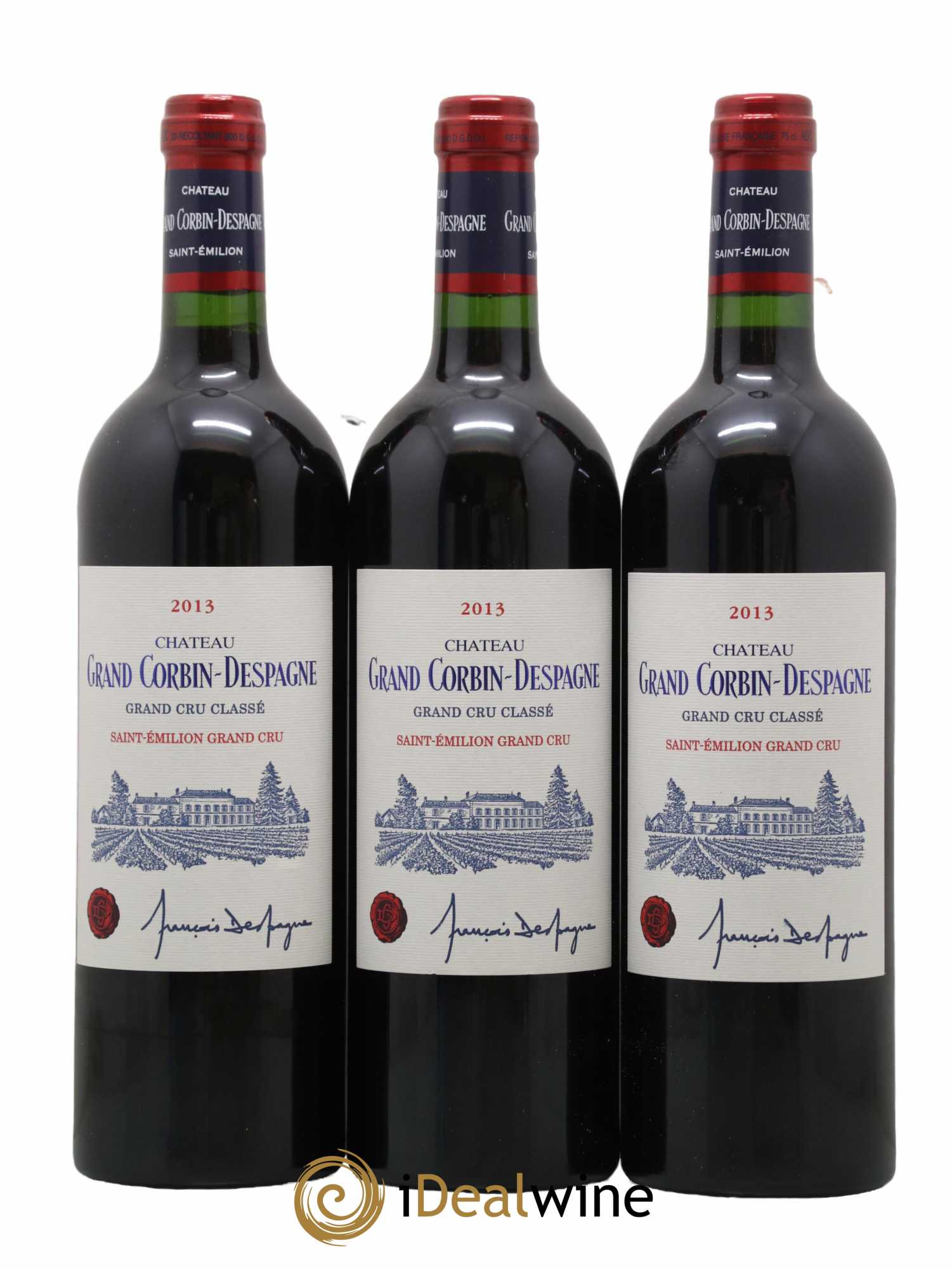 Château Grand Corbin Grand Cru Classé 2013 - Lot de 12 bouteilles - 4
