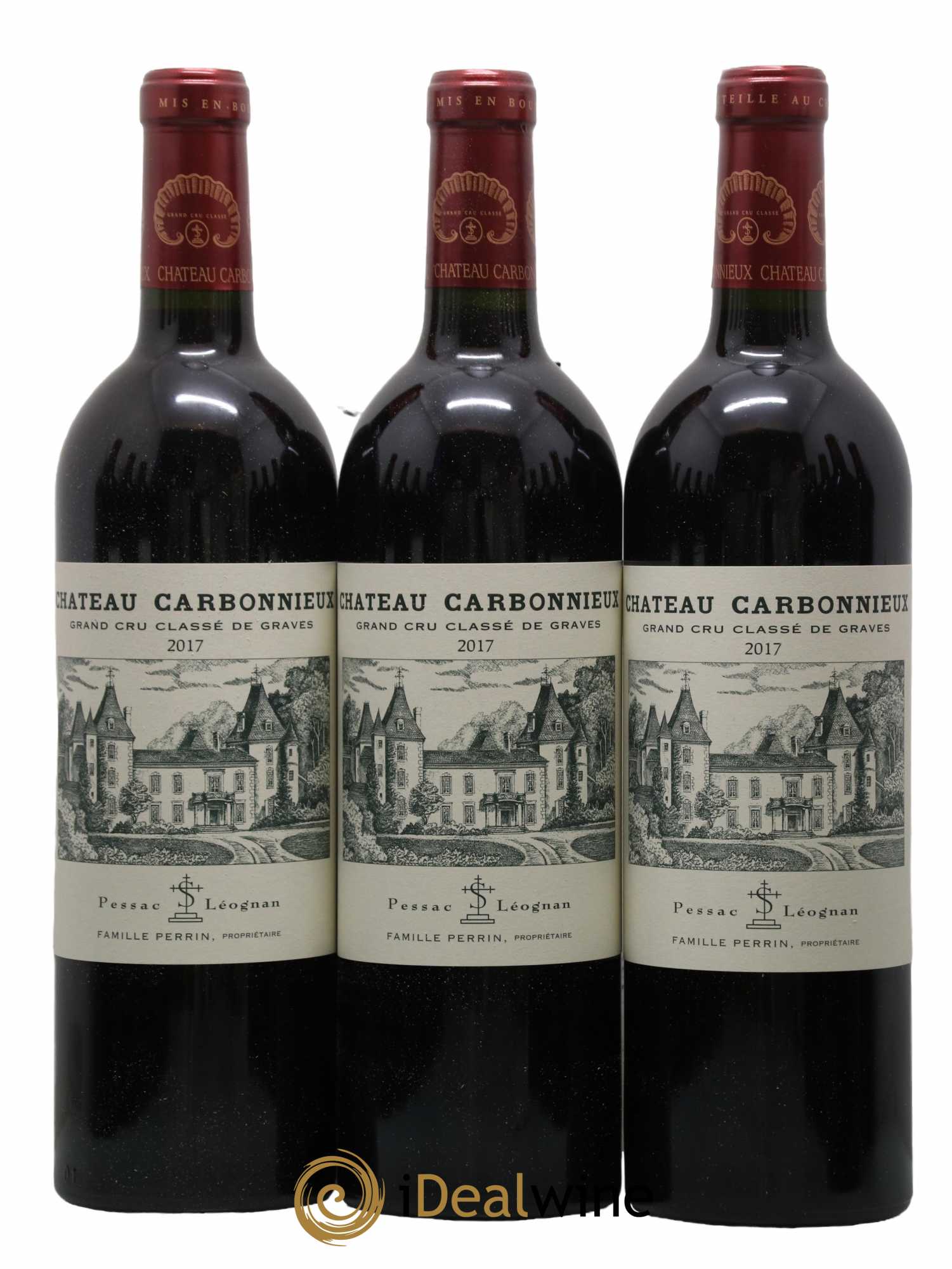 Château Carbonnieux Cru Classé de Graves 2017 - Lot de 12 bouteilles - 1