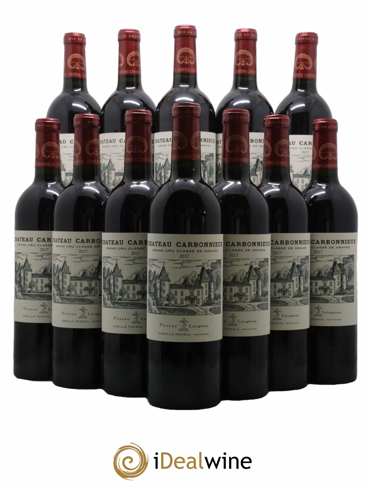 Château Carbonnieux Cru Classé de Graves 2017 - Lot de 12 bouteilles - 0