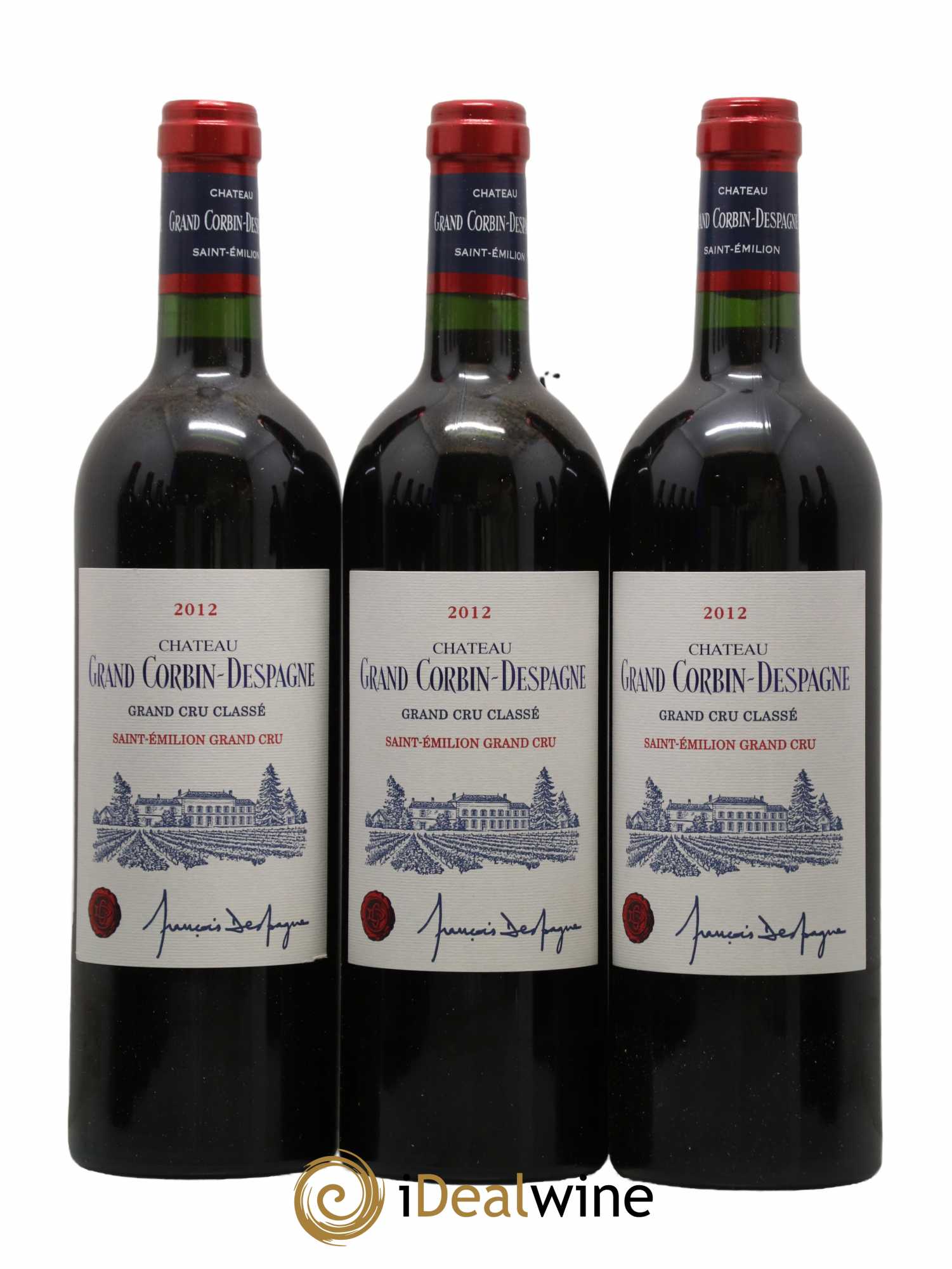 Château Grand Corbin Grand Cru Classé 2012 - Posten von 12 Flaschen - 2