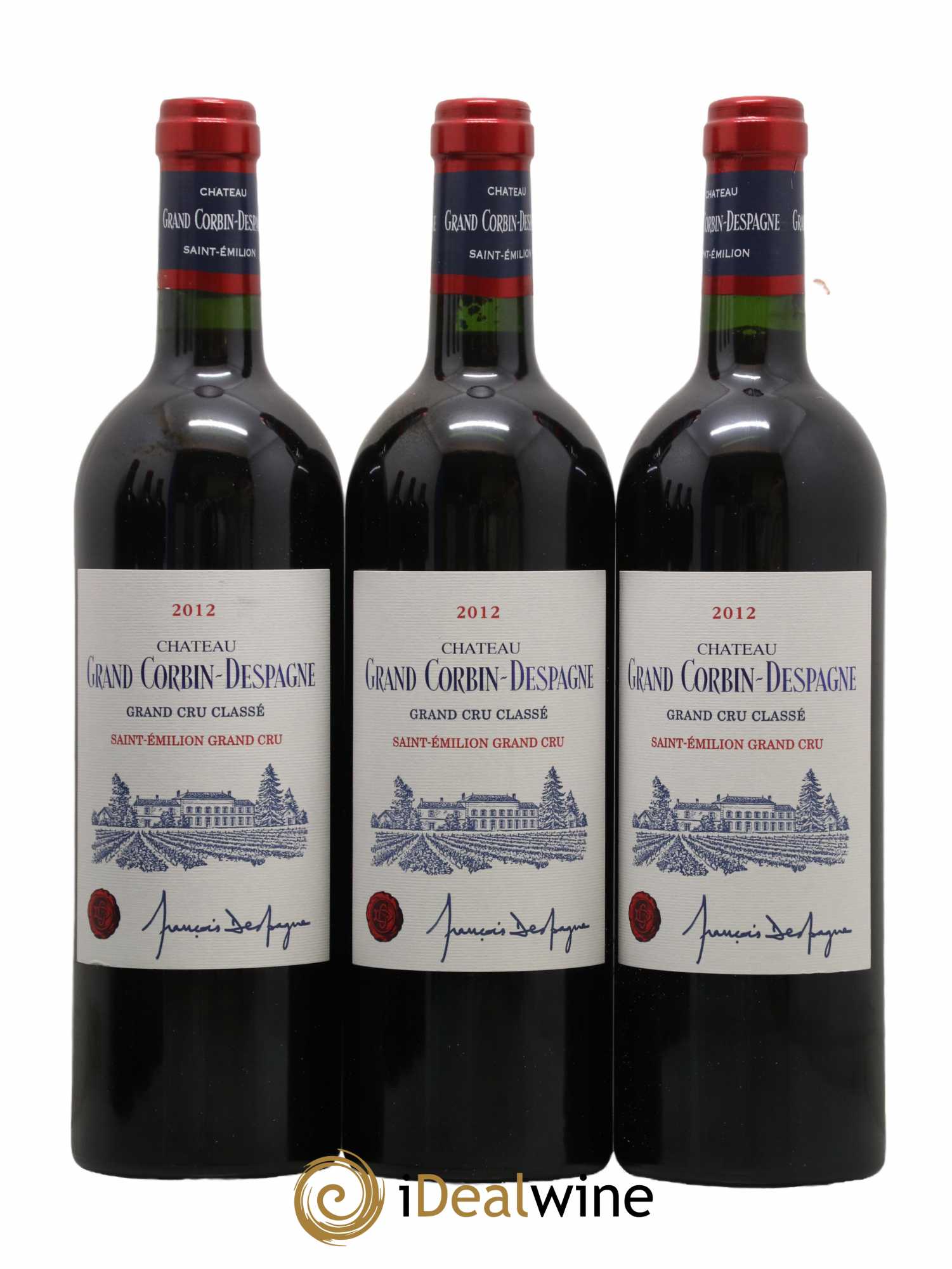 Château Grand Corbin Grand Cru Classé 2012 - Posten von 12 Flaschen - 3
