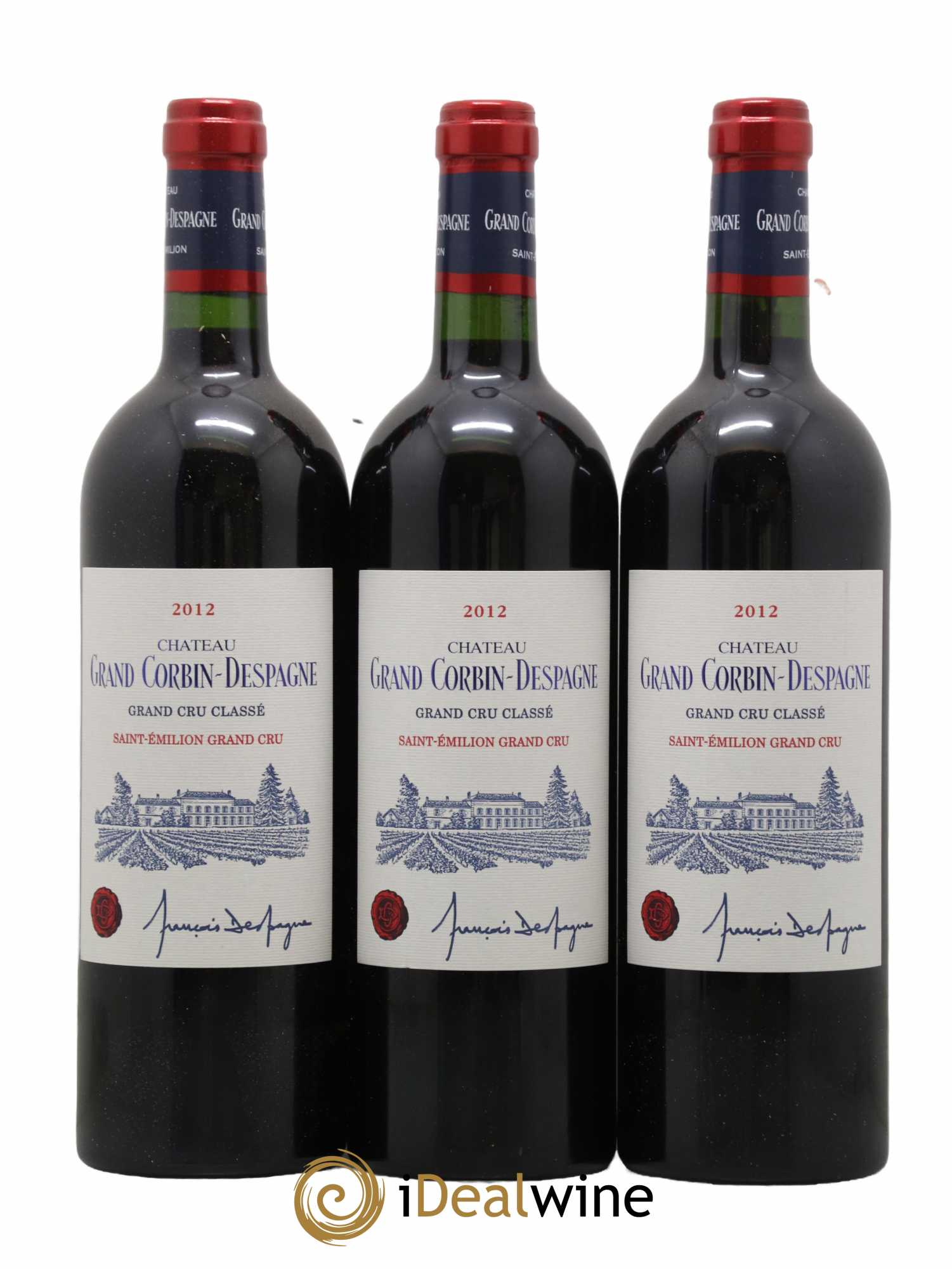 Château Grand Corbin Grand Cru Classé 2012 - Posten von 12 Flaschen - 4