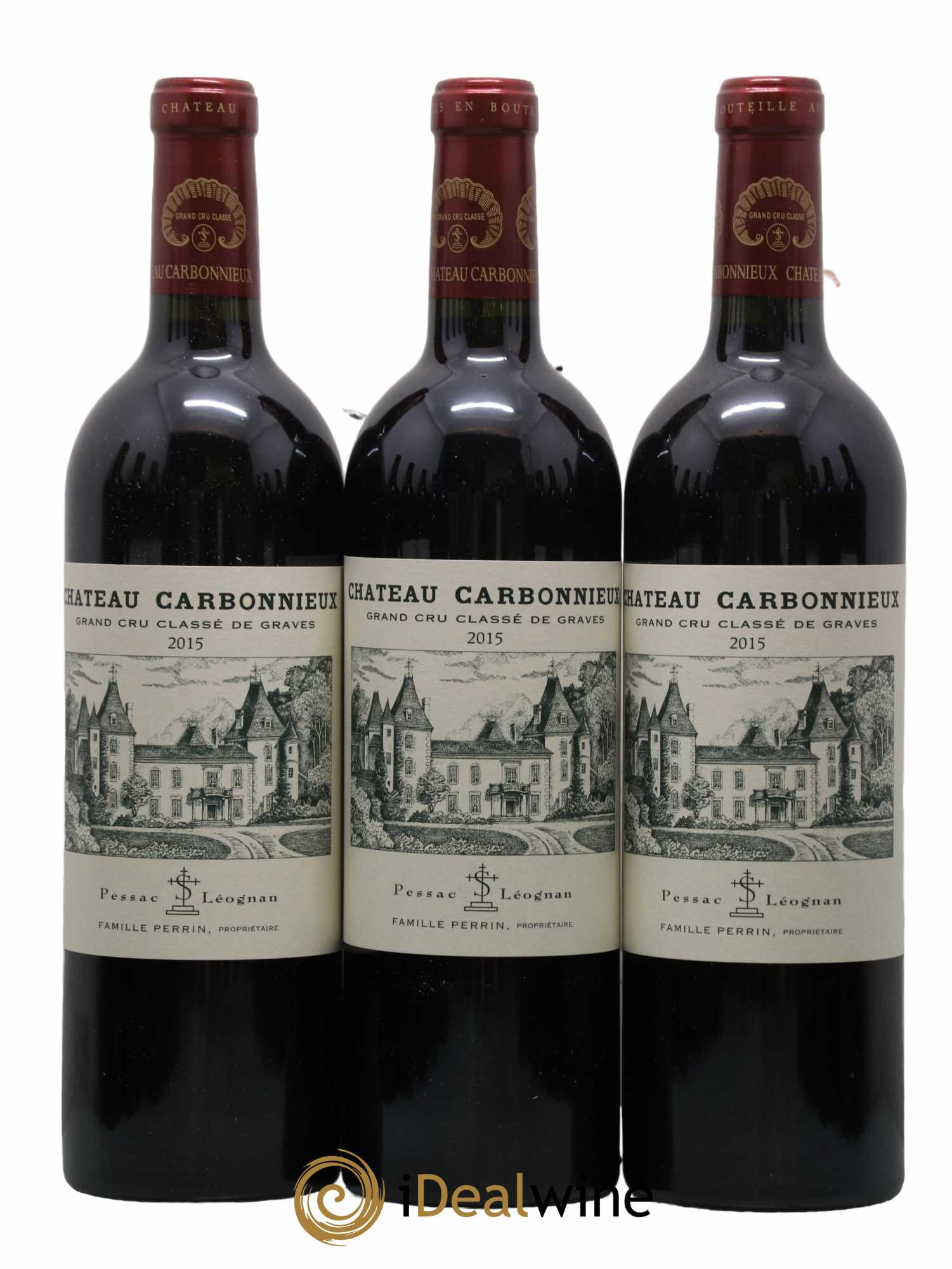 Château Carbonnieux Cru Classé de Graves 2015 - Lot de 12 bouteilles - 1