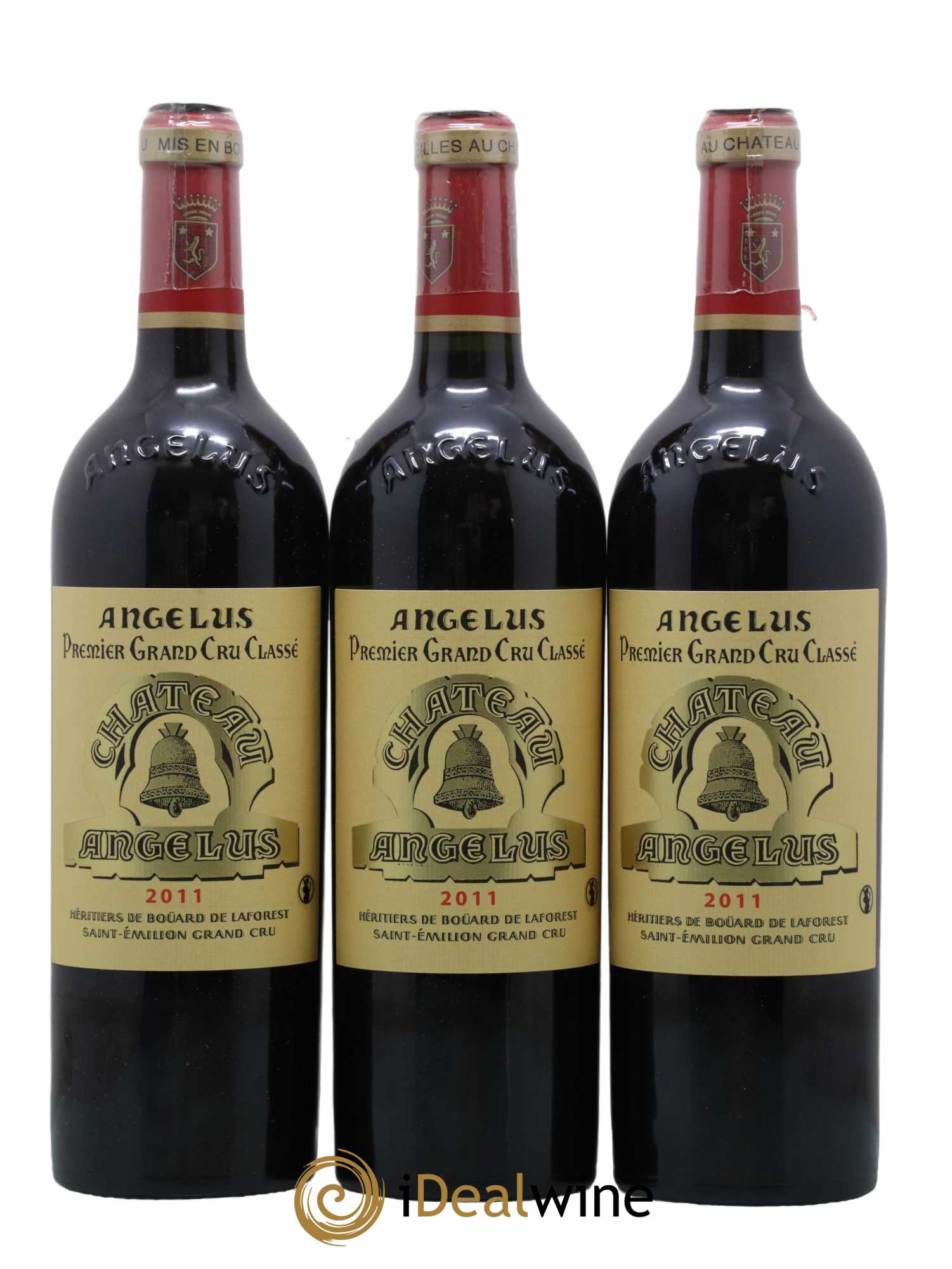 Château Angélus 1er Grand Cru Classé A 2011 - Lot de 3 bouteilles - 0