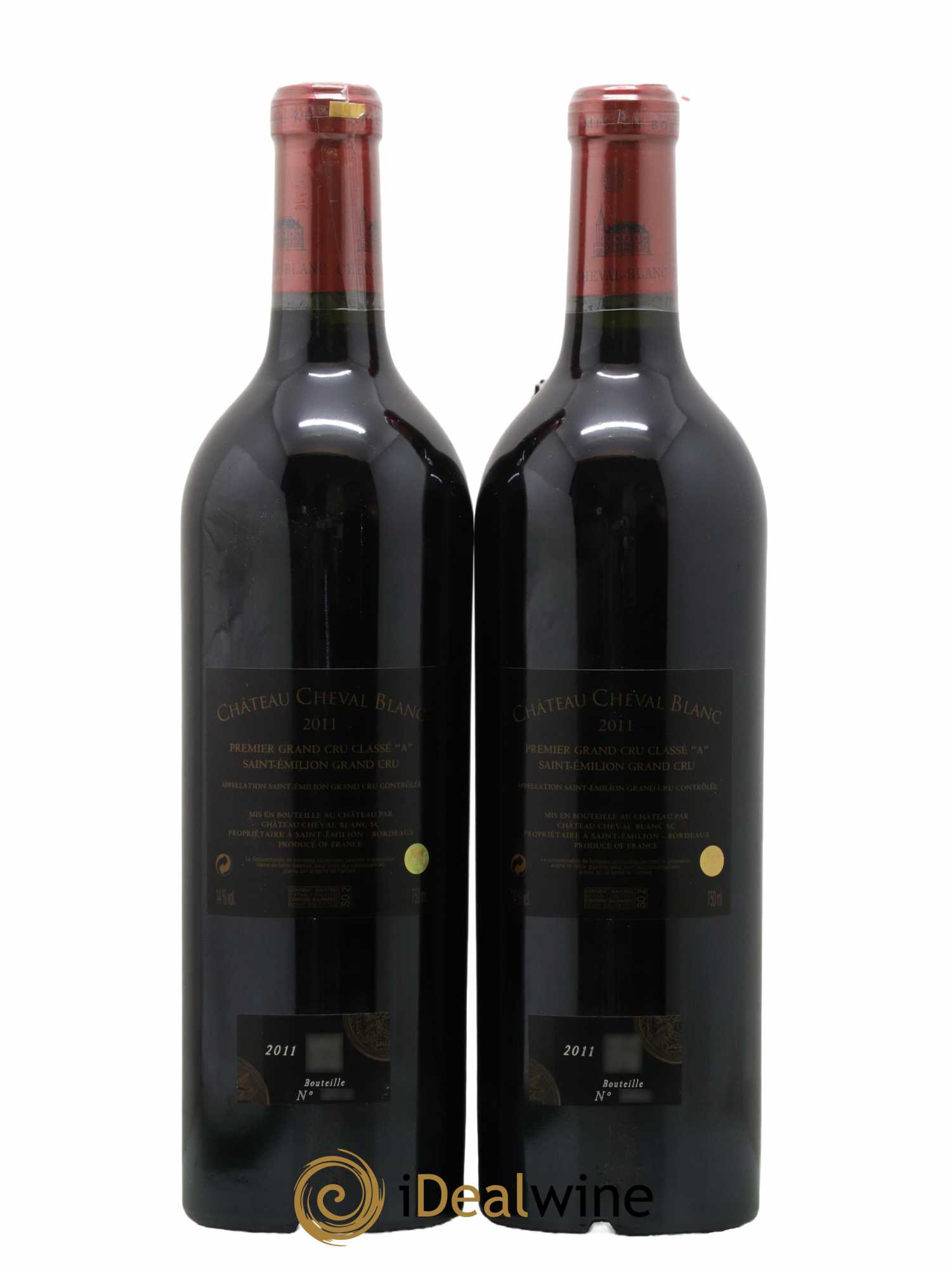 Château Cheval Blanc 1er Grand Cru Classé A 2011 - Lot de 2 bouteilles - 1