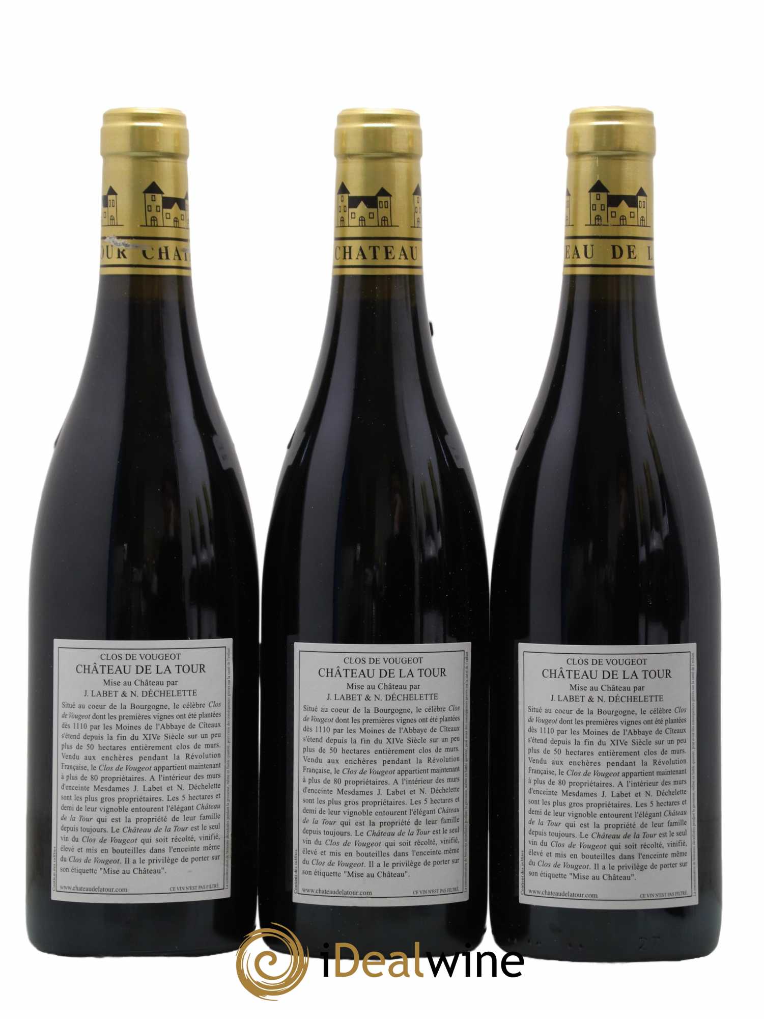 Clos de Vougeot Grand Cru Vieilles Vignes Château de La Tour 2012 - Lot of 6 bottles - 2