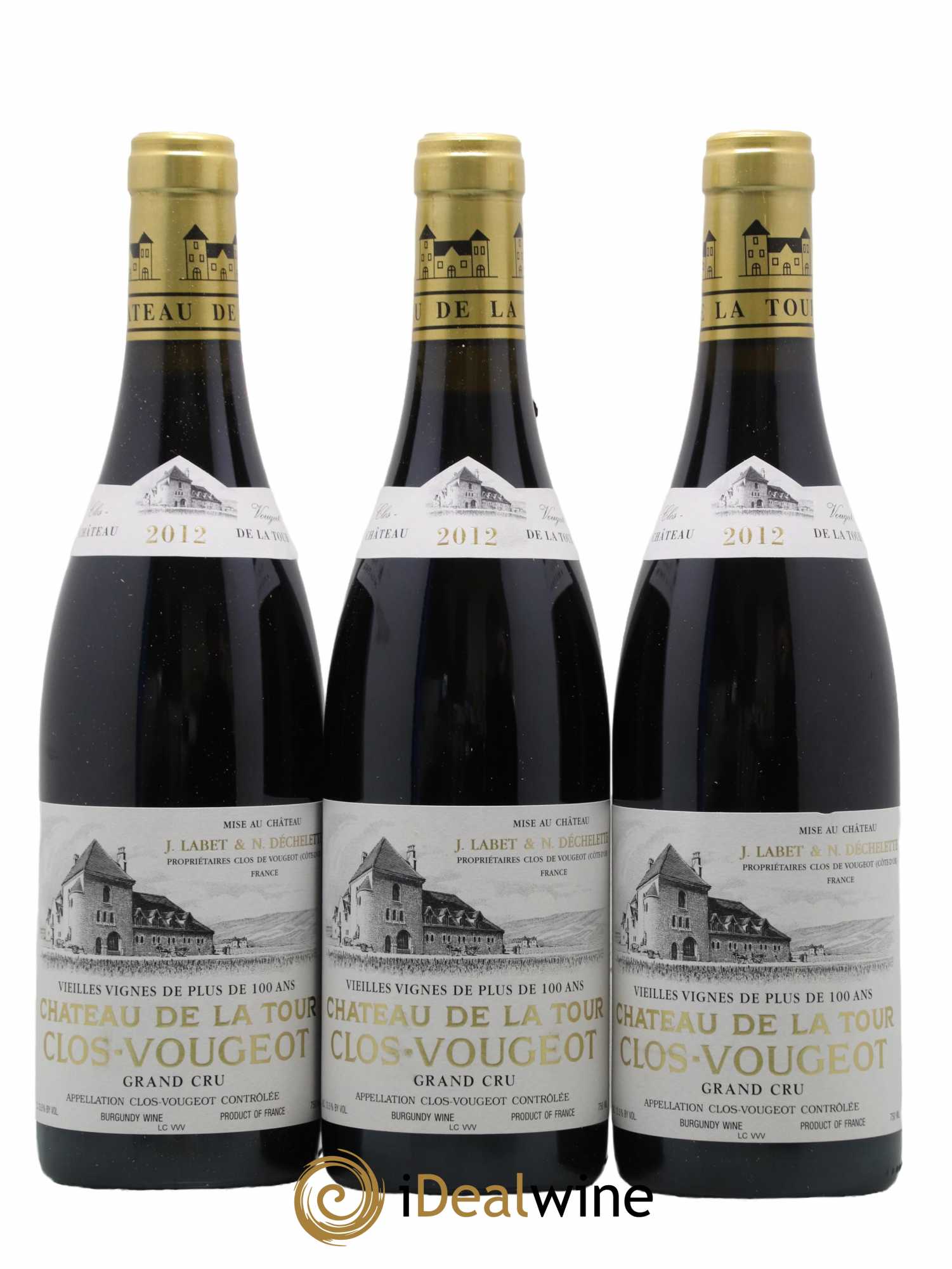 Clos de Vougeot Grand Cru Vieilles Vignes Château de La Tour 2012 - Lot of 6 bottles - 3