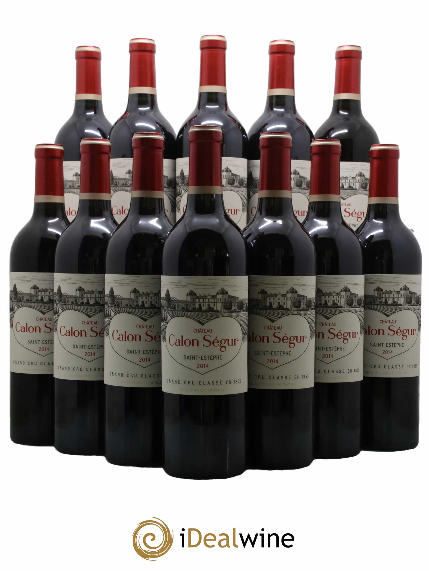 Château Calon Ségur 3ème Grand Cru Classé 2014 - Lot of 12 bottles - 0