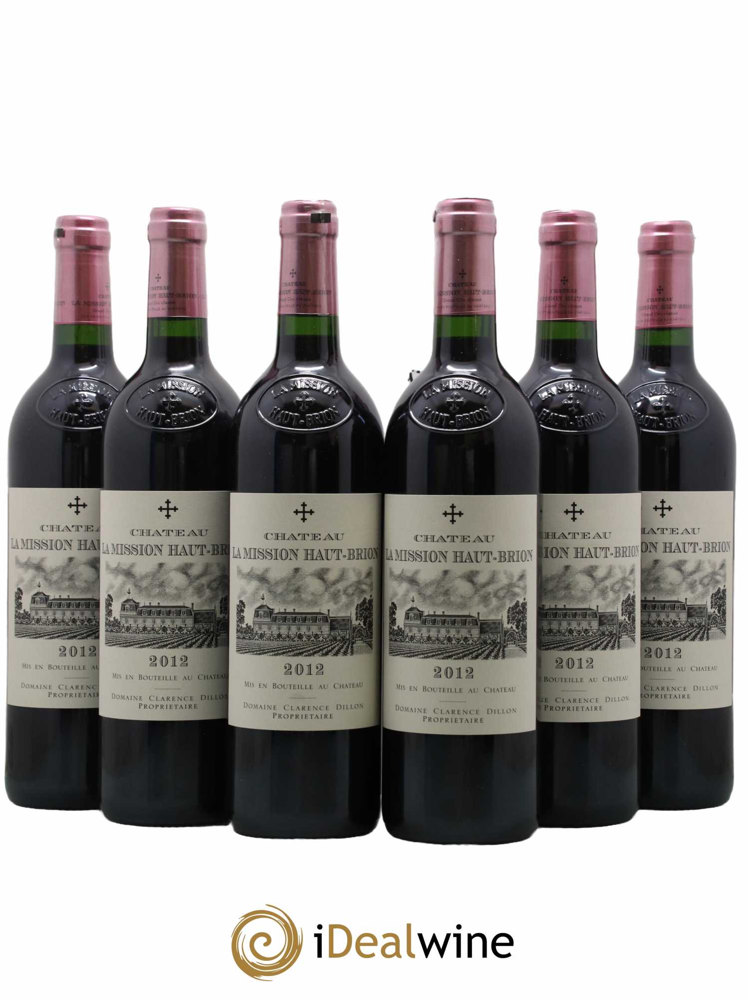 Château la Mission Haut-Brion Cru Classé de Graves 2012 - Lot of 6 bottles - 0