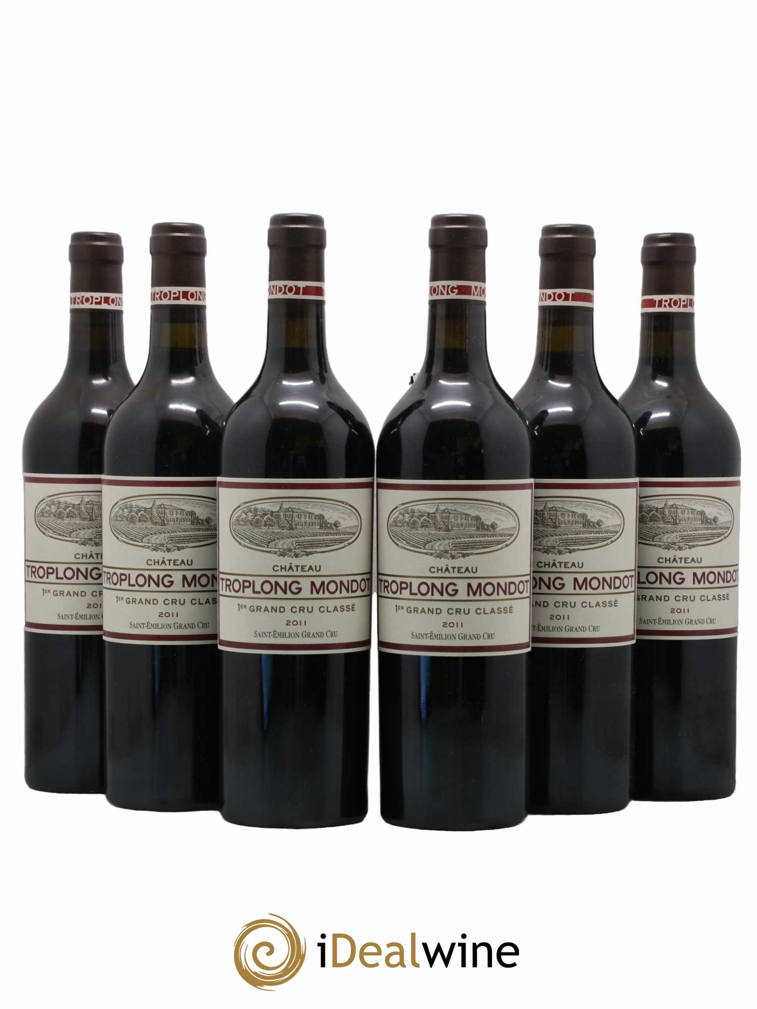 Château Troplong Mondot 1er Grand Cru Classé B 2011 - Lot de 6 bouteilles - 0