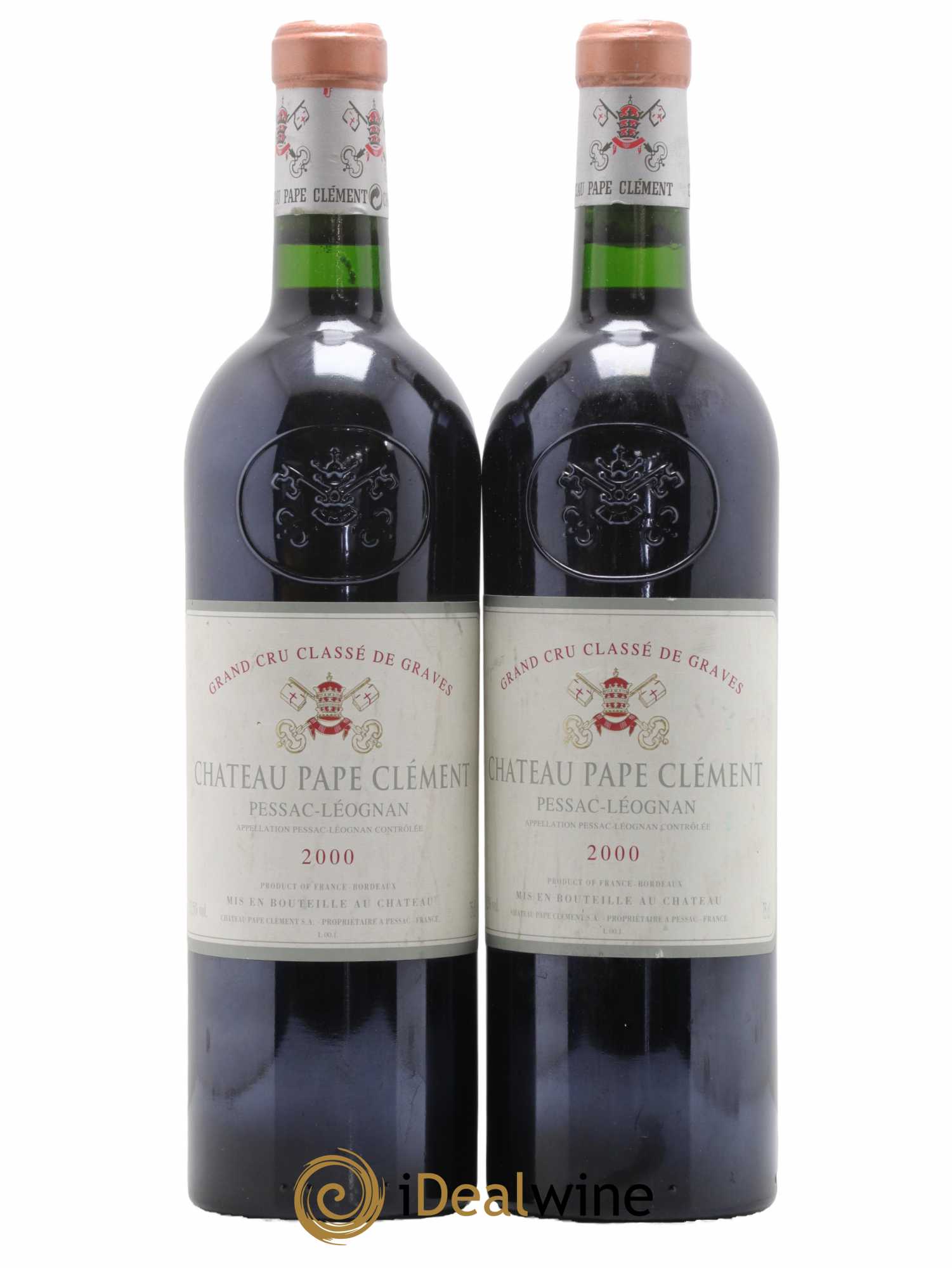 Château Pape Clément Cru Classé de Graves 2000 - Lot de 2 bouteilles - 0