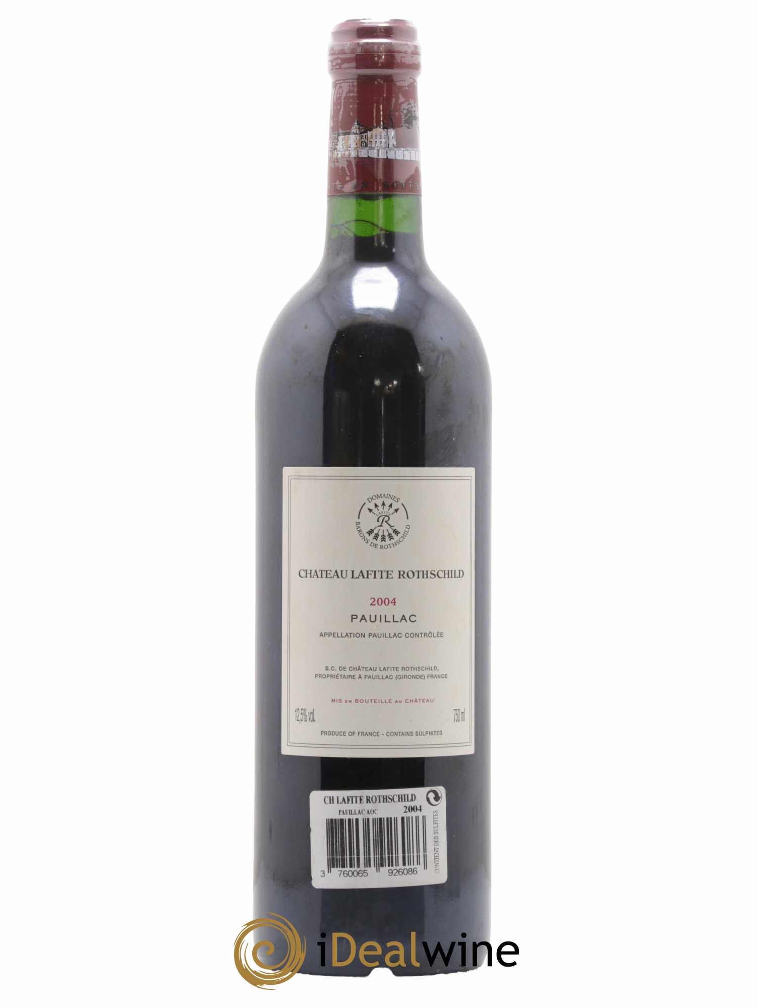 Château Lafite Rothschild 1er Grand Cru Classé 2004 - Lot de 1 bouteille - 1