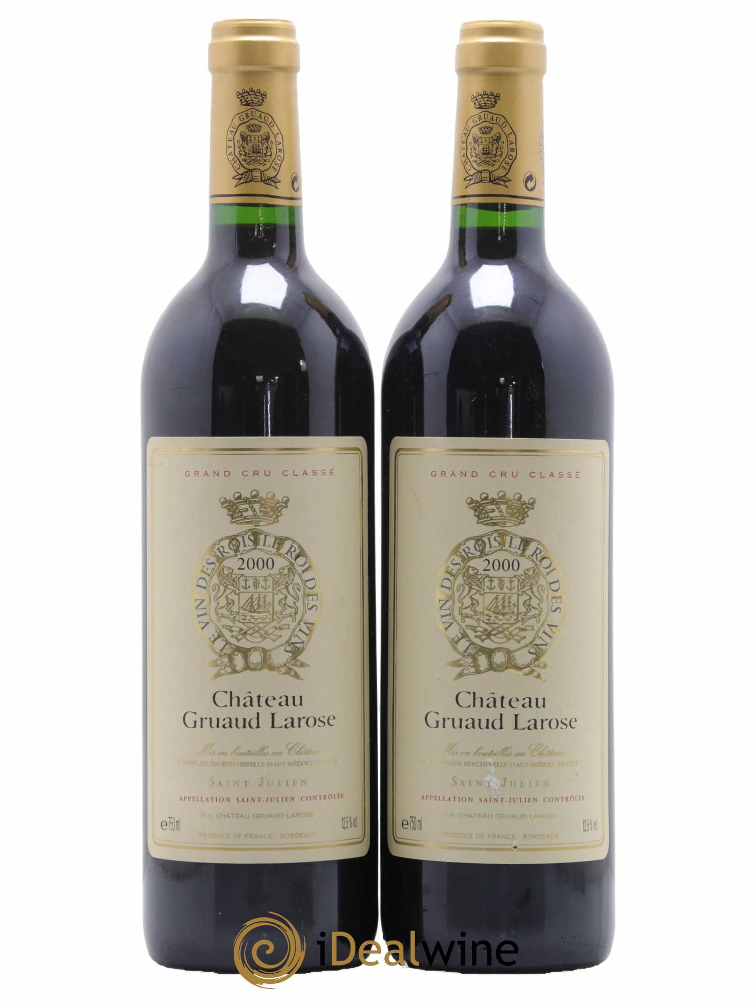 Château Gruaud Larose 2ème Grand Cru Classé 2000 - Lot de 2 bouteilles - 0