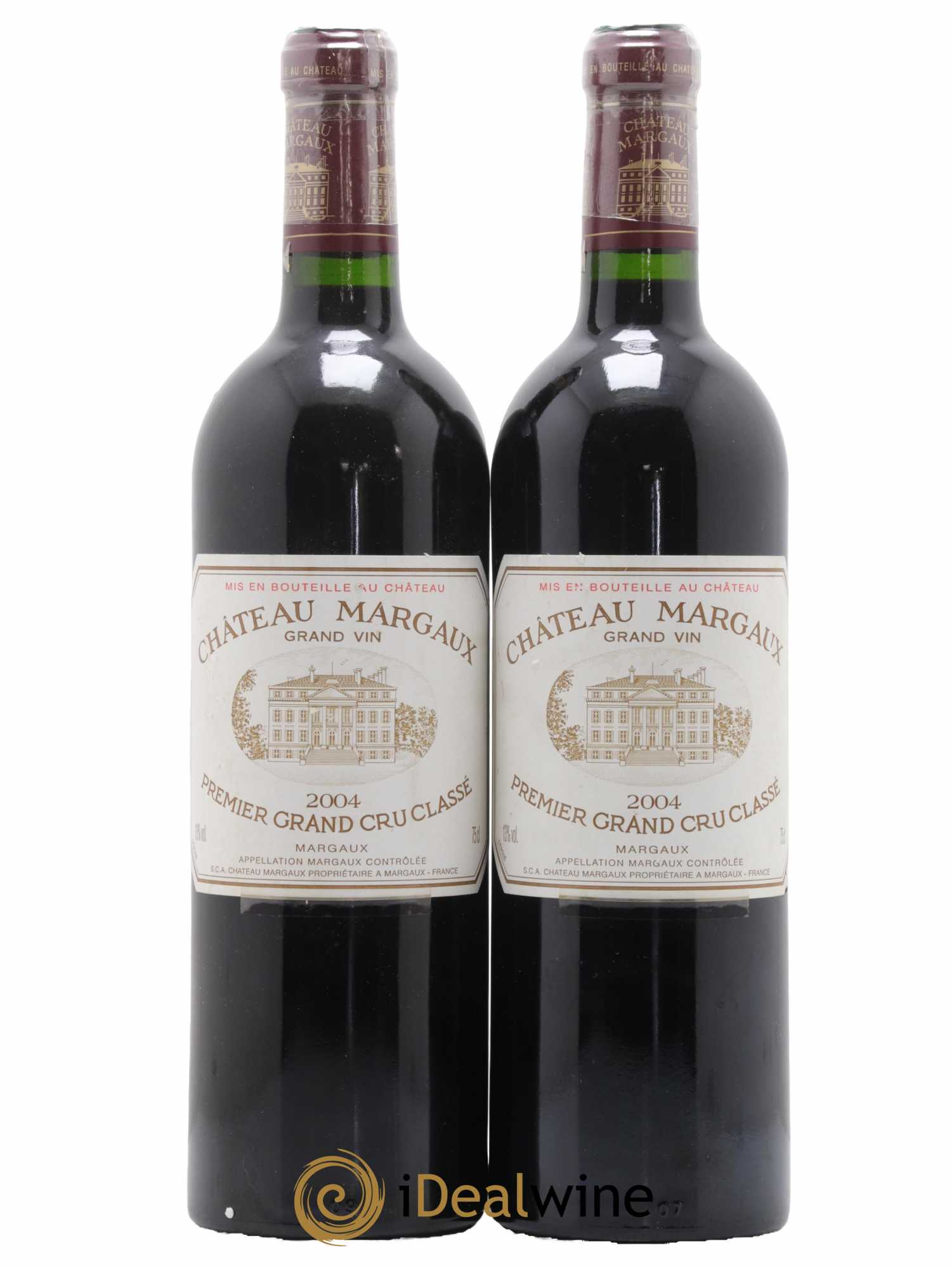 Château Margaux 1er Grand Cru Classé 2004 - Lot de 2 bouteilles - 0