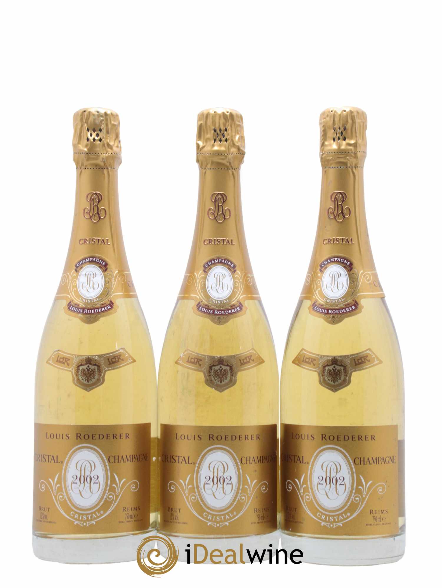 Cristal Louis Roederer 2002 - Lot de 3 bouteilles - 0