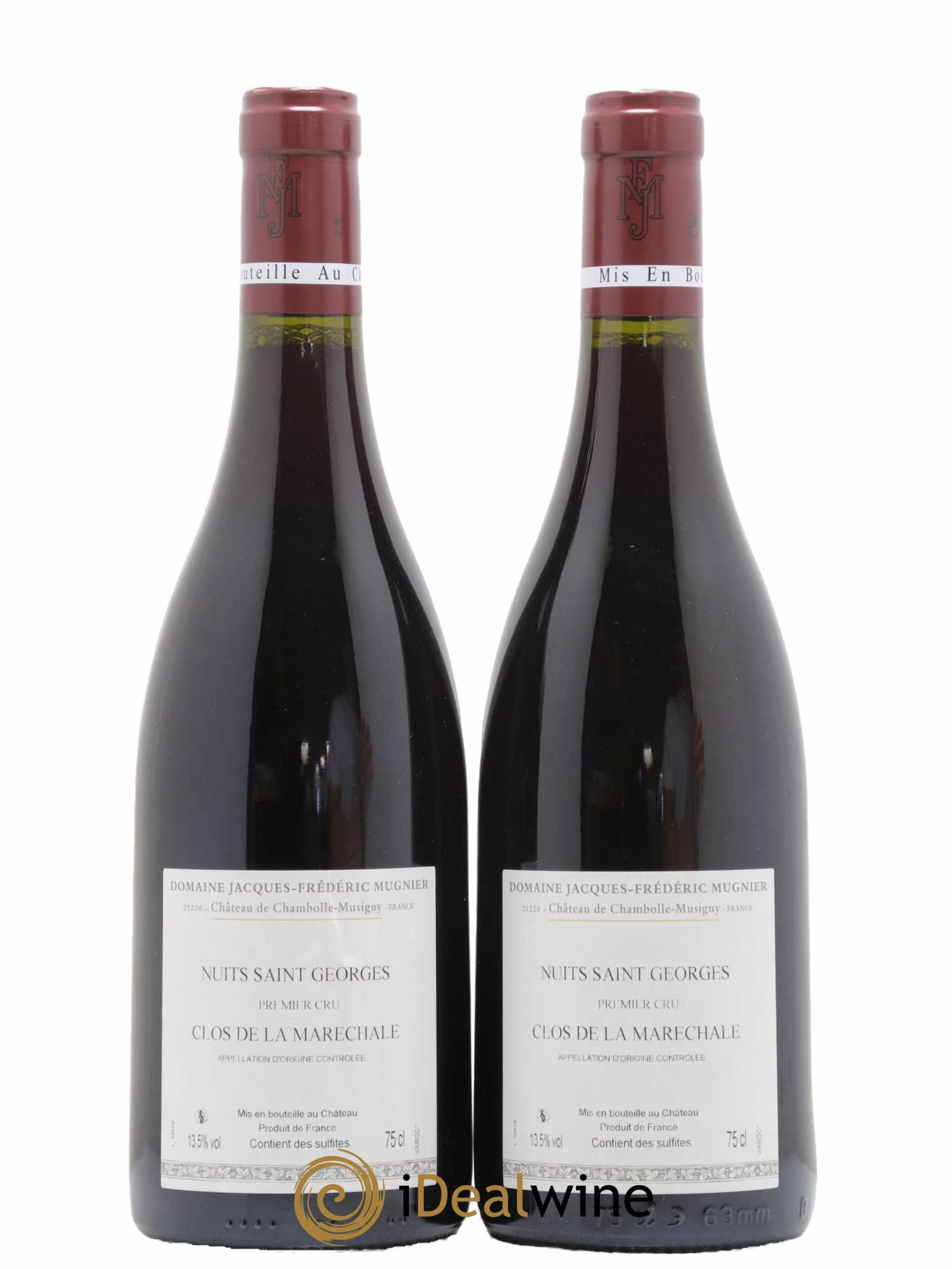 Nuits-Saint-Georges 1er Cru Clos de La Maréchale Jacques-Frédéric Mugnier 2019 - Lot de 2 bouteilles - 1
