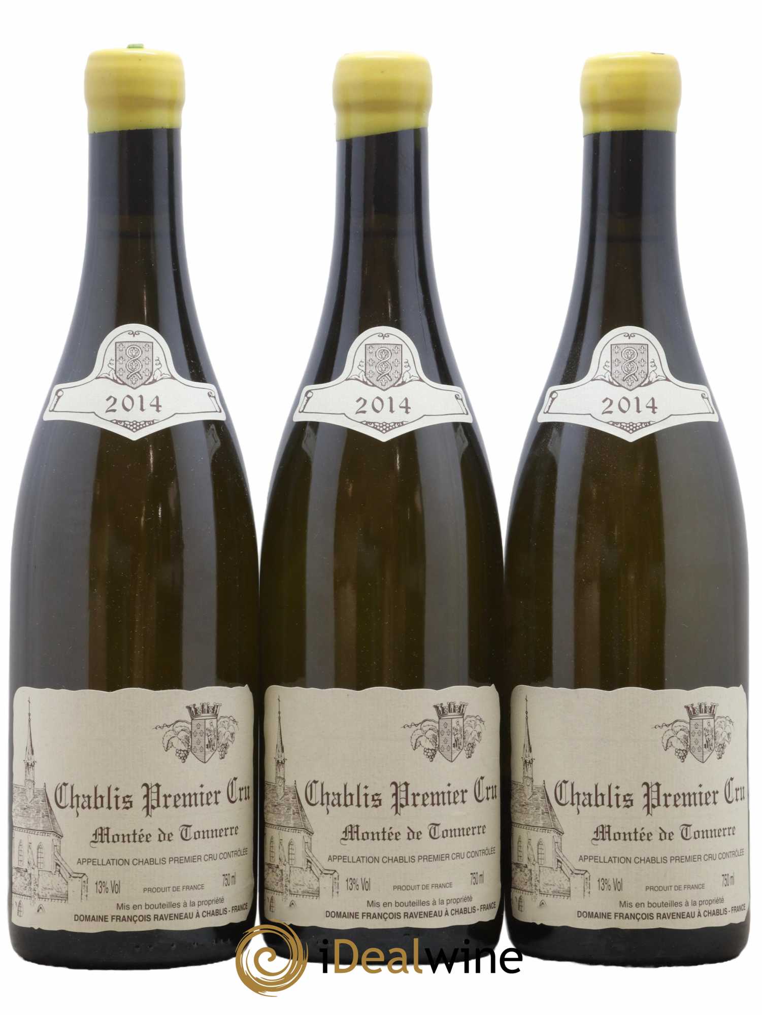 Chablis 1er Cru Montée de Tonnerre Raveneau (Domaine) 2014 - Lot de 3 bouteilles - 0