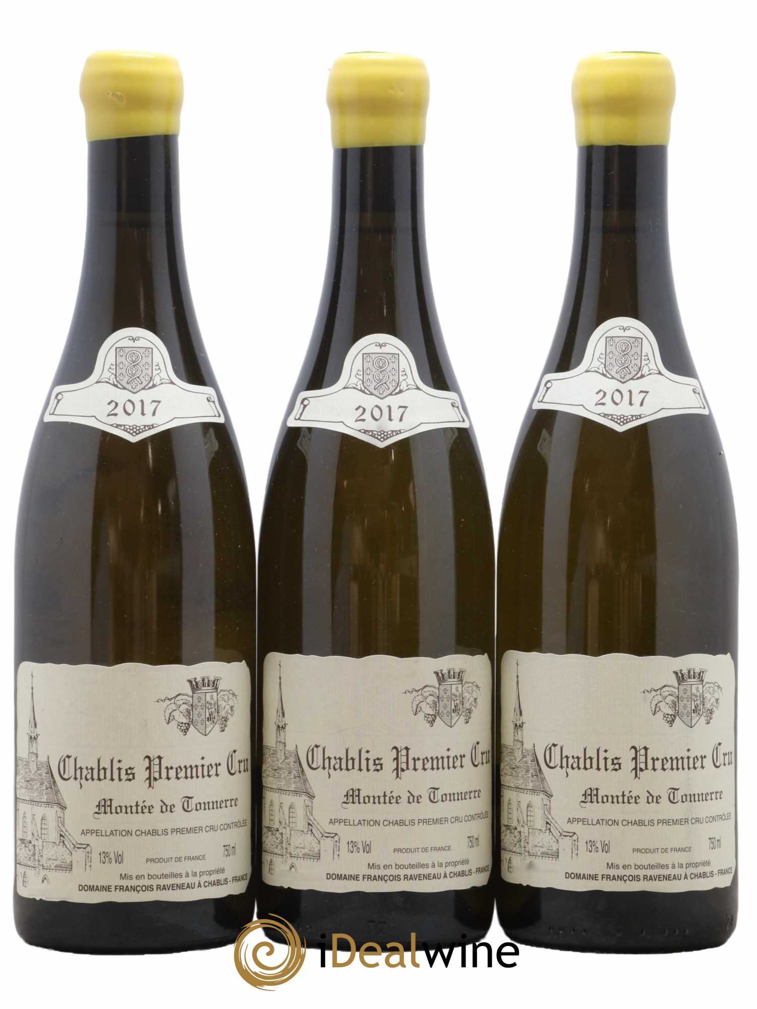 Chablis 1er Cru Montée de Tonnerre Raveneau (Domaine) 2017 - Lot de 3 bouteilles - 0