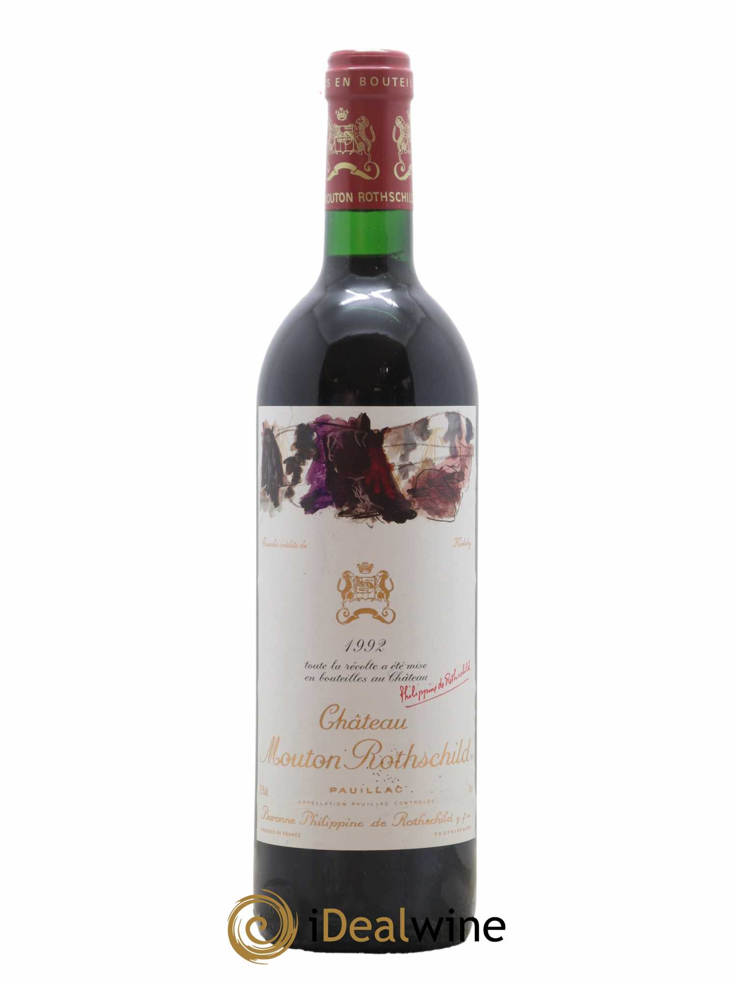 Château Mouton Rothschild 1er Grand Cru Classé 1992 - Lot de 1 bouteille - 0