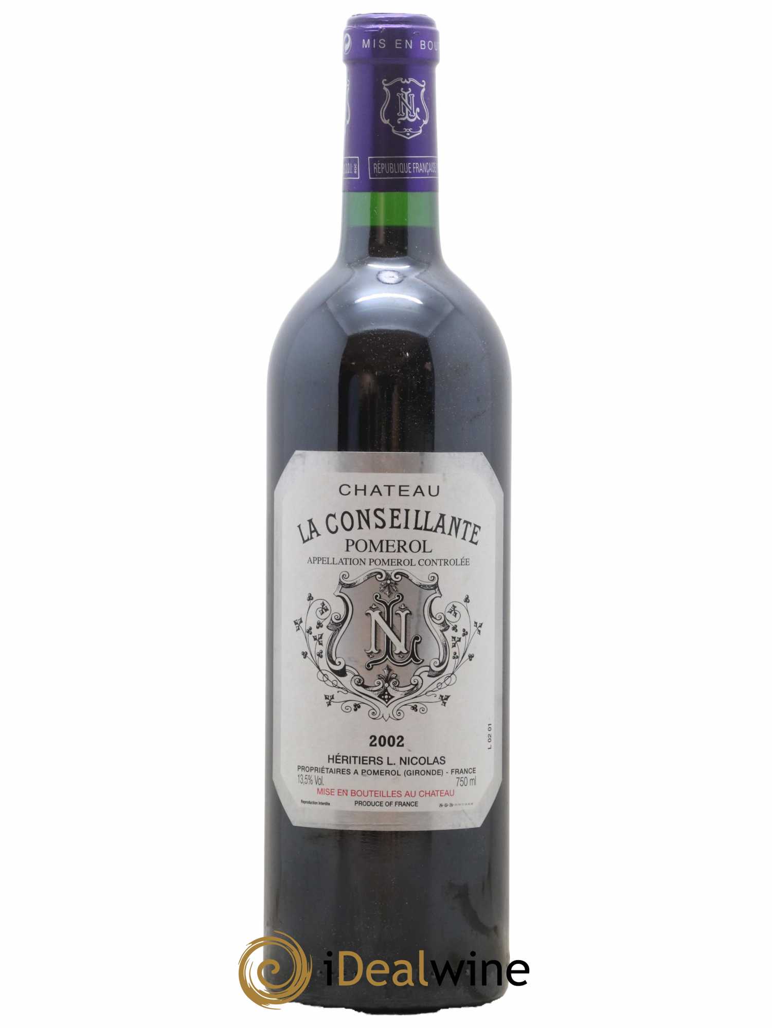Château la Conseillante 2002 - Lot de 1 bouteille - 0