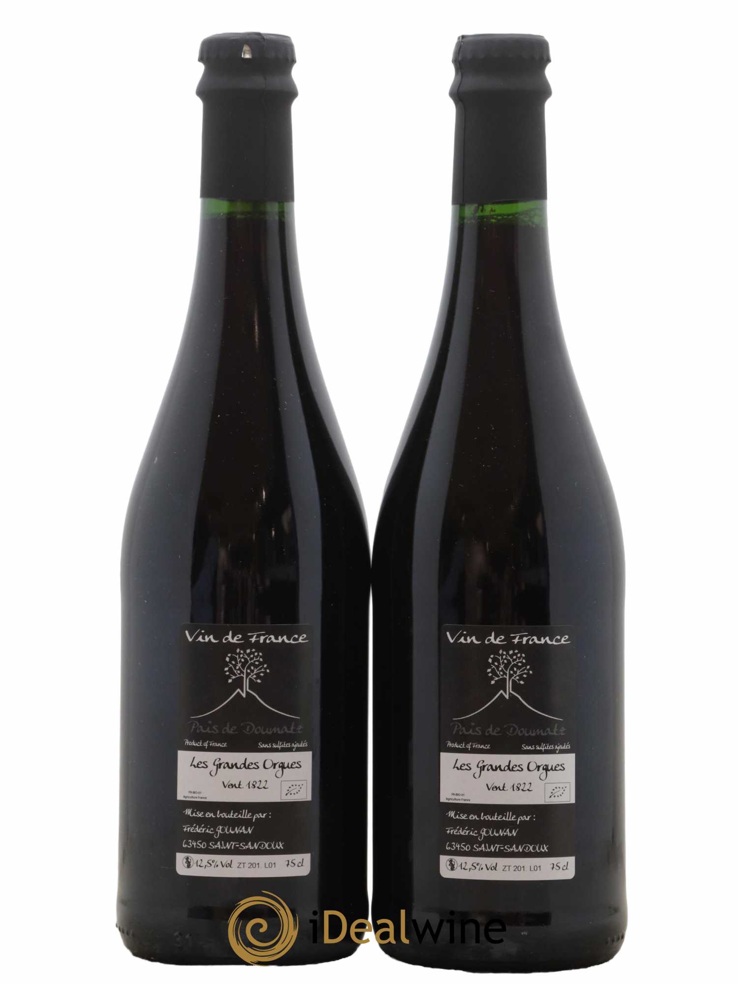 Vin de France Les Grandes Orgues Vignoble de l'Arbre Blanc  2018 - Lot de 2 bouteilles - 1