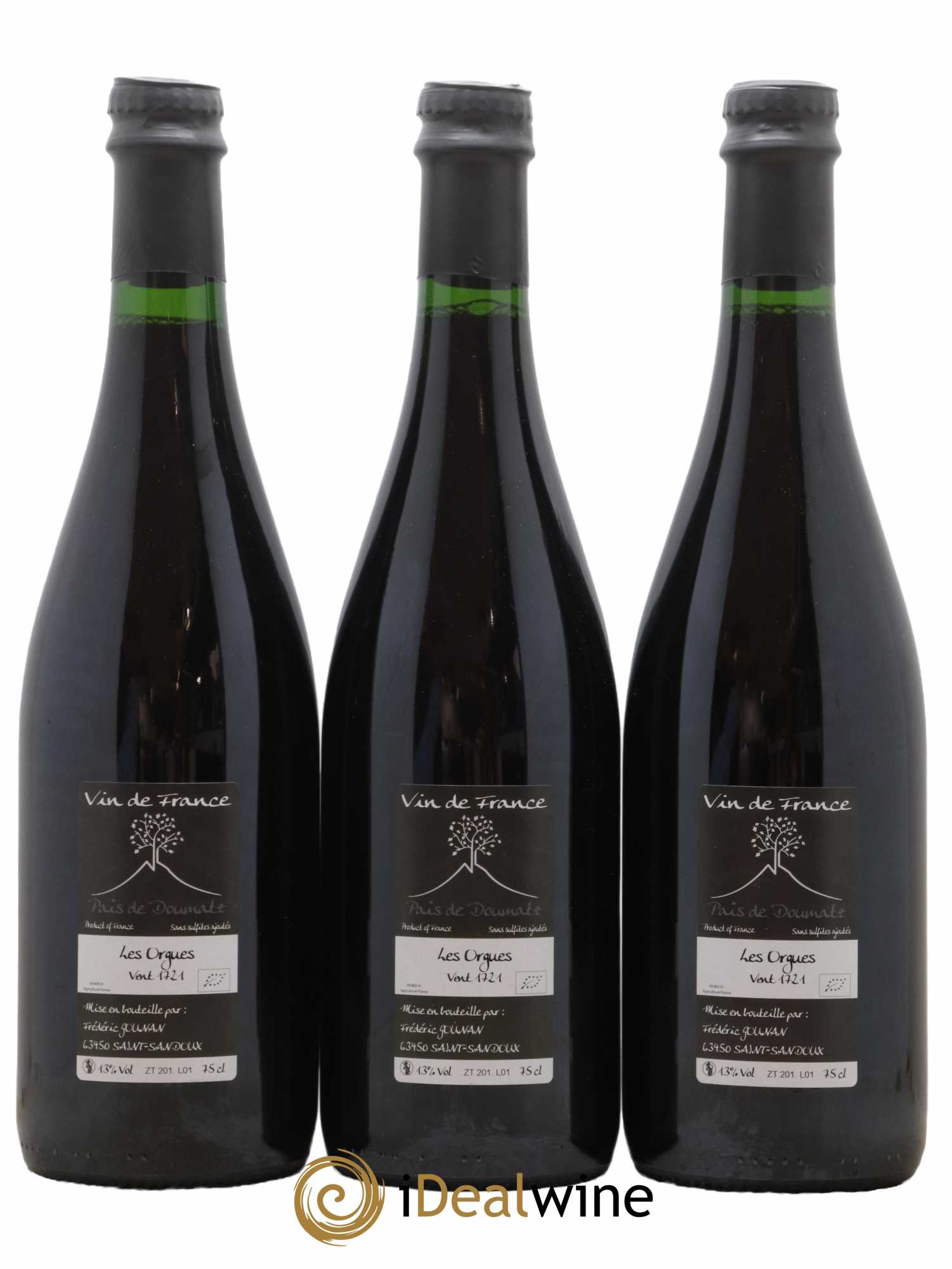 Vin de France Les Orgues Vignoble de l'Arbre Blanc 2017 - Lot de 3 bouteilles - 1