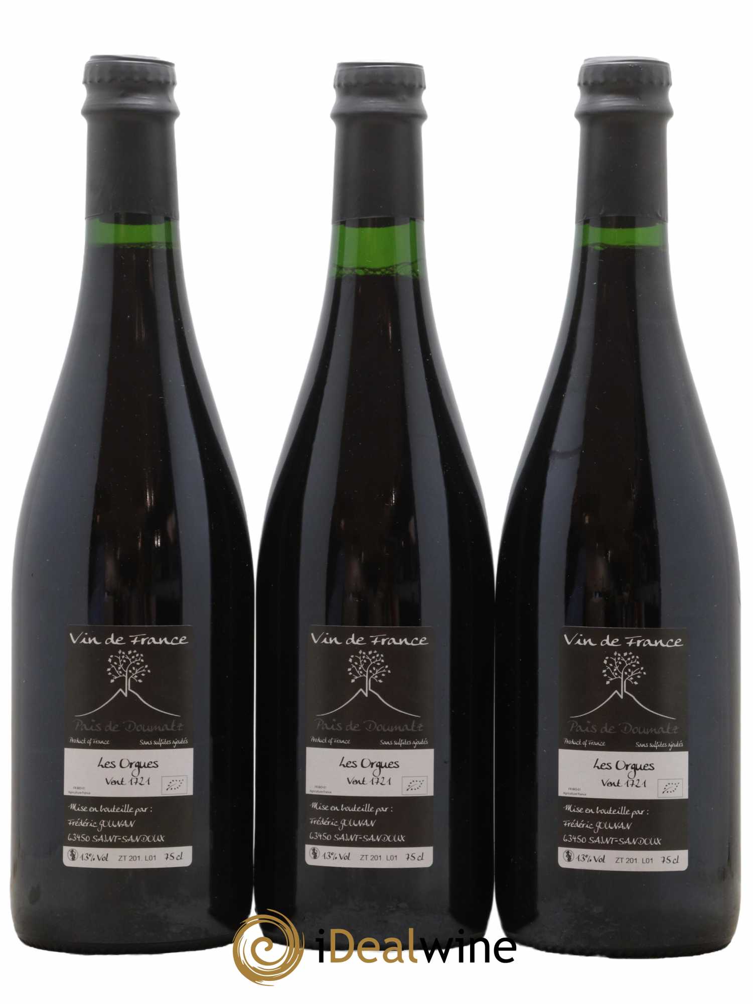 Vin de France Les Orgues Vignoble de l'Arbre Blanc 2017 - Lot de 3 bouteilles - 1