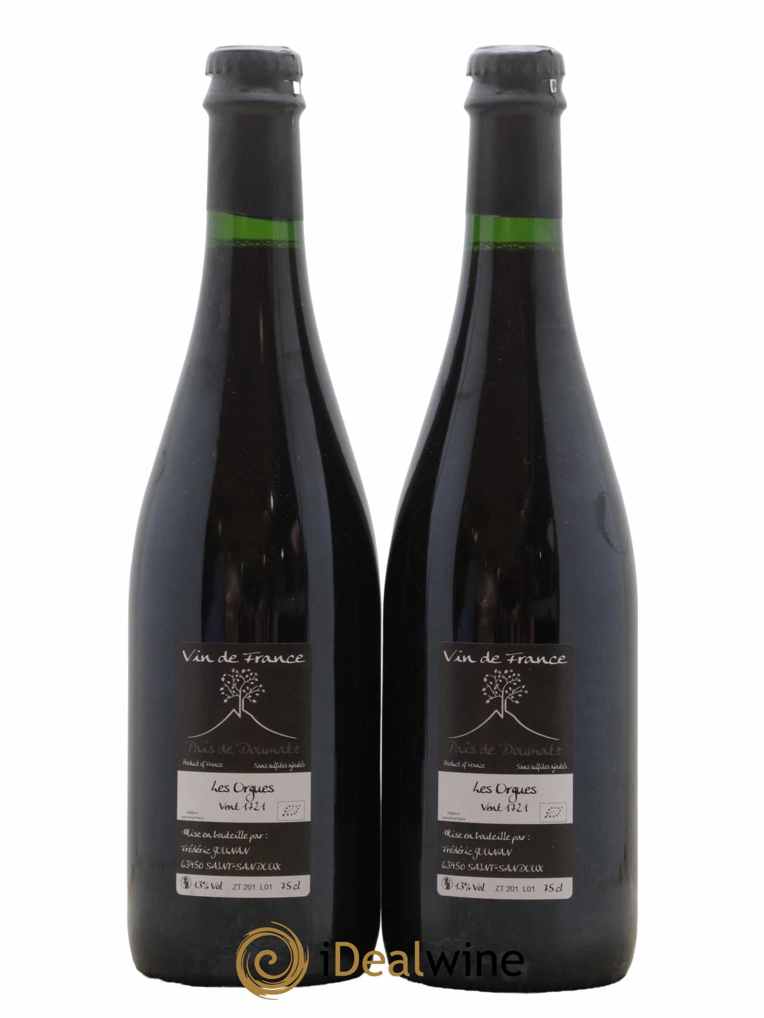 Vin de France Les Orgues Vignoble de l'Arbre Blanc 2017 - Lot de 2 bouteilles - 1