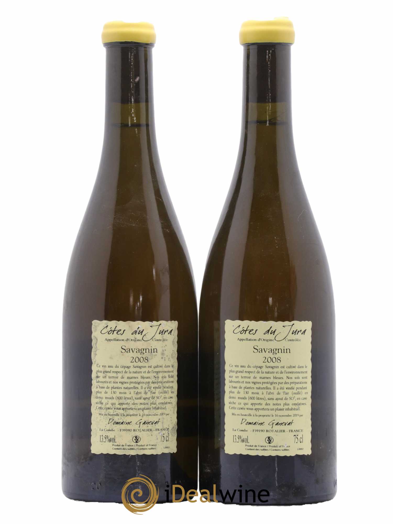 Côtes du Jura Les Vignes de mon Père Jean-François Ganevat (Domaine) 2008 - Lot de 2 bouteilles - 1