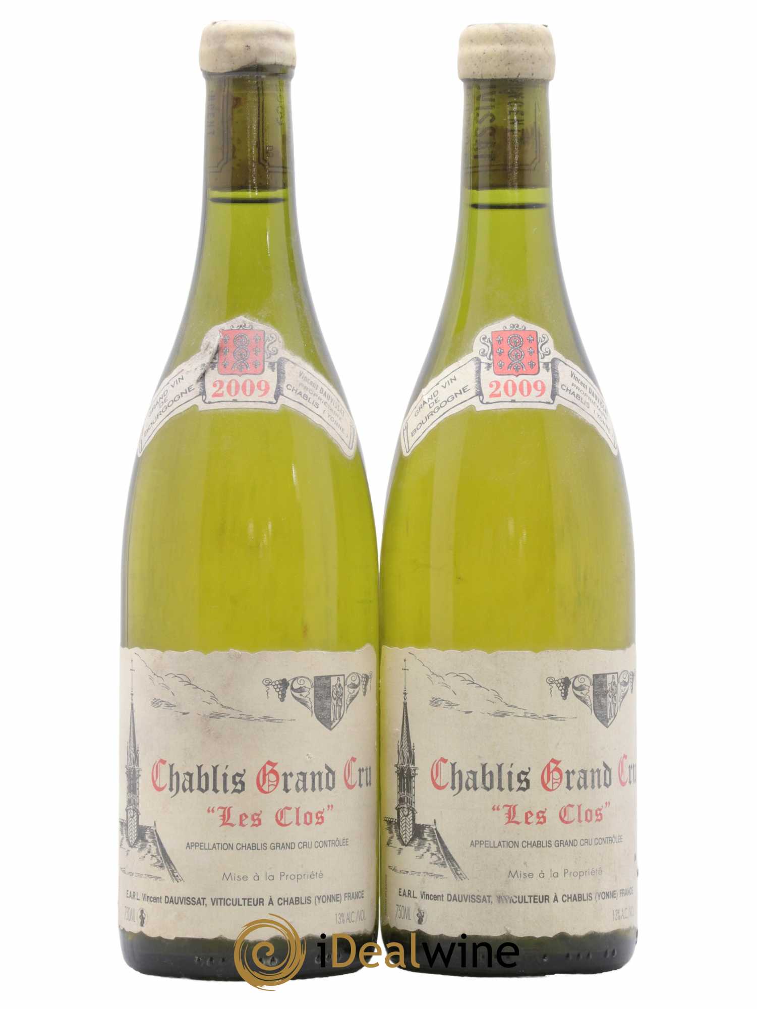 Chablis Grand Cru Les Clos Vincent Dauvissat (Domaine) 2009 - Lot de 2 bouteilles - 0