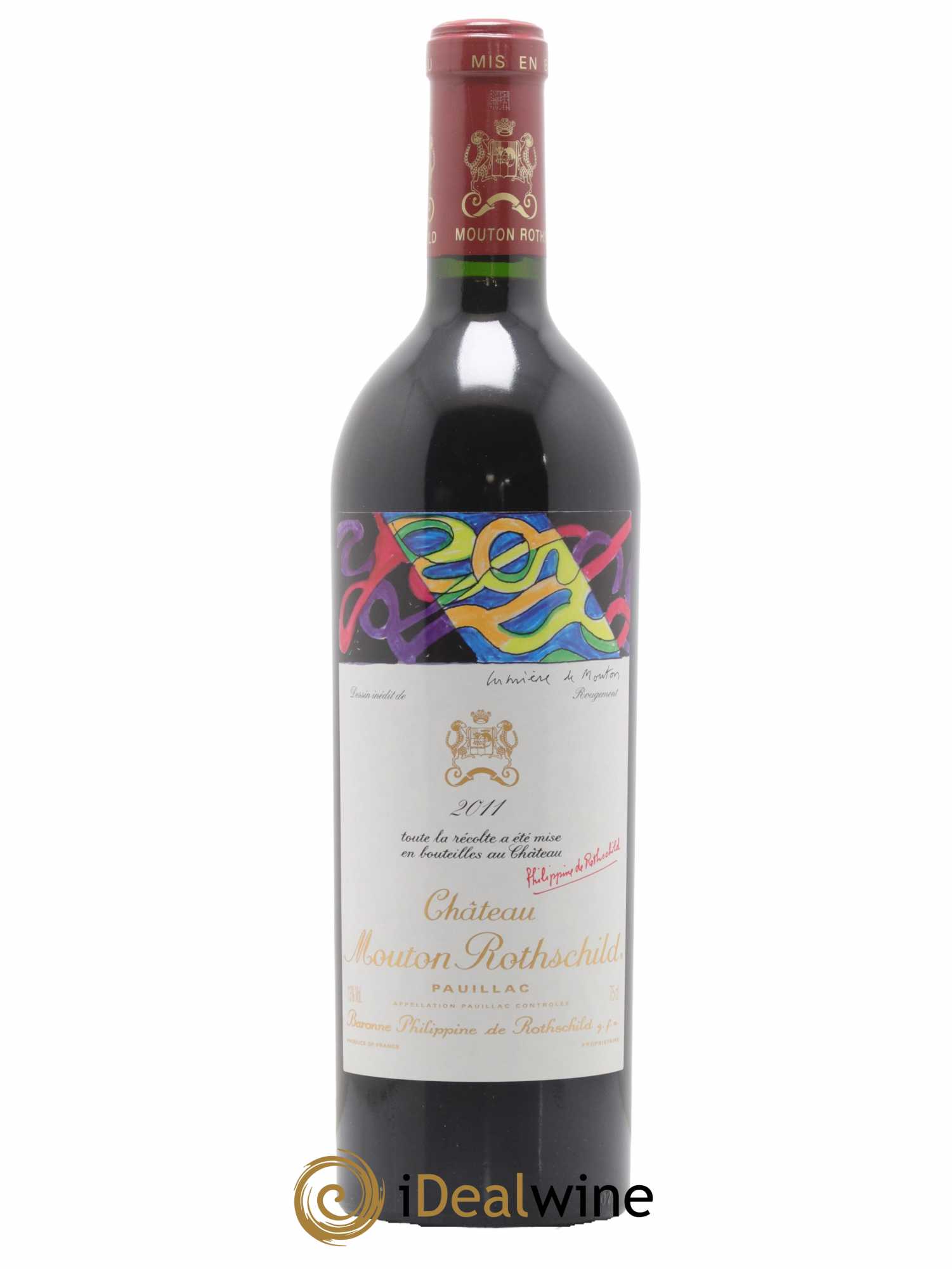 Château Mouton Rothschild 1er Grand Cru Classé 2011 - Lot de 1 bouteille - 0