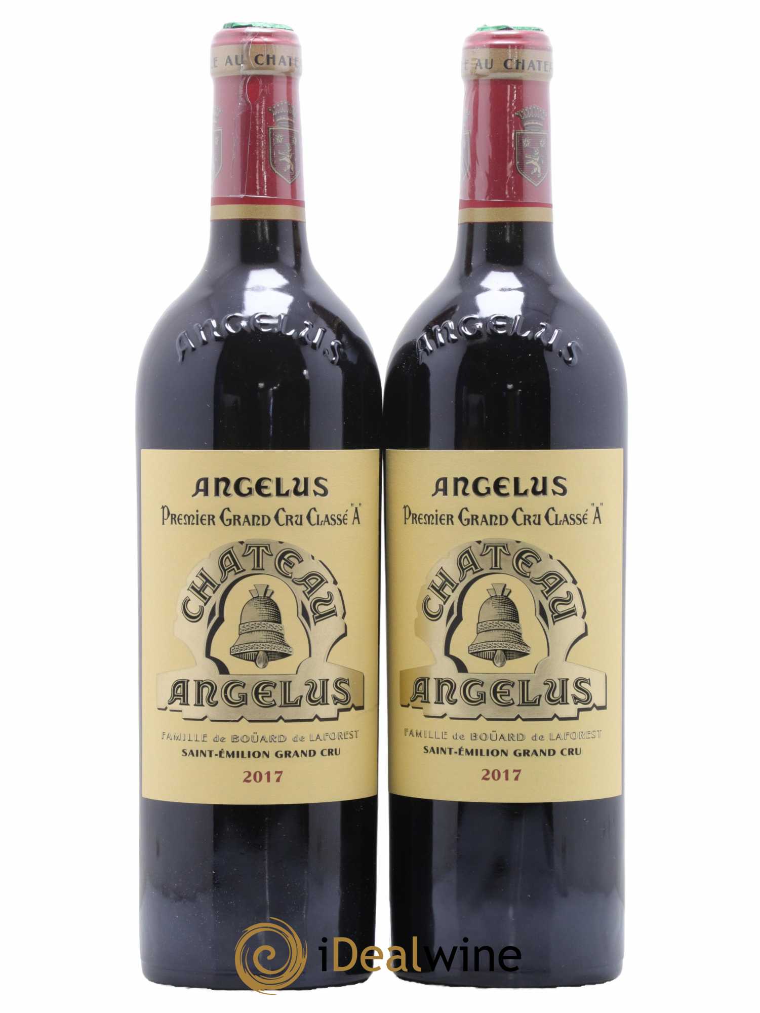 Château Angélus 1er Grand Cru Classé A 2017 - Lot de 2 bouteilles - 0