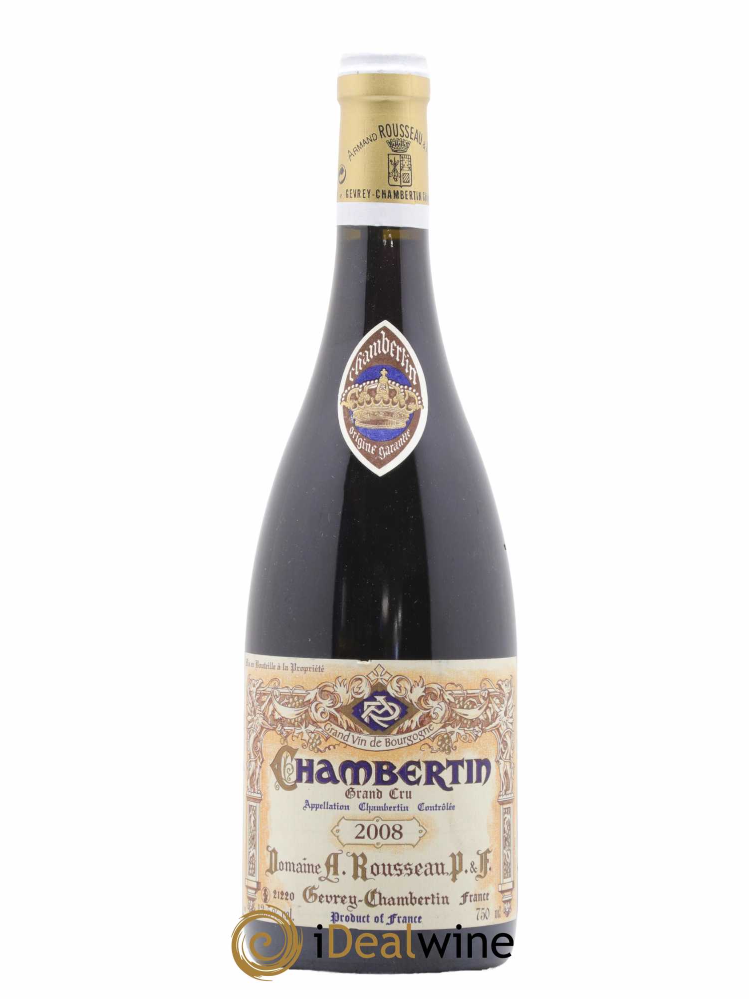 Chambertin Grand Cru Armand Rousseau (Domaine) 2008 - Lot de 1 bouteille - 0