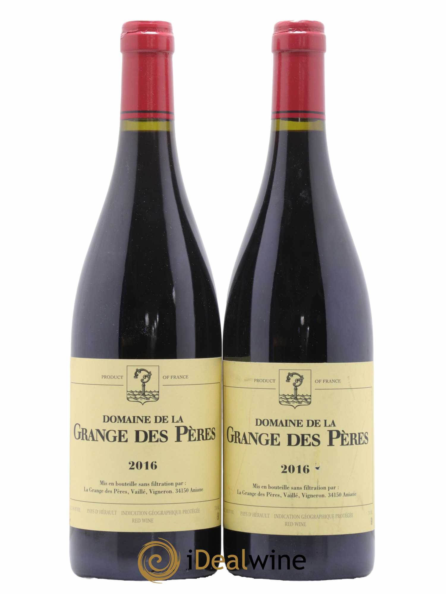 Pays d'Hérault Grange des Pères Laurent Vaillé 2016 - Lot de 2 bouteilles - 0