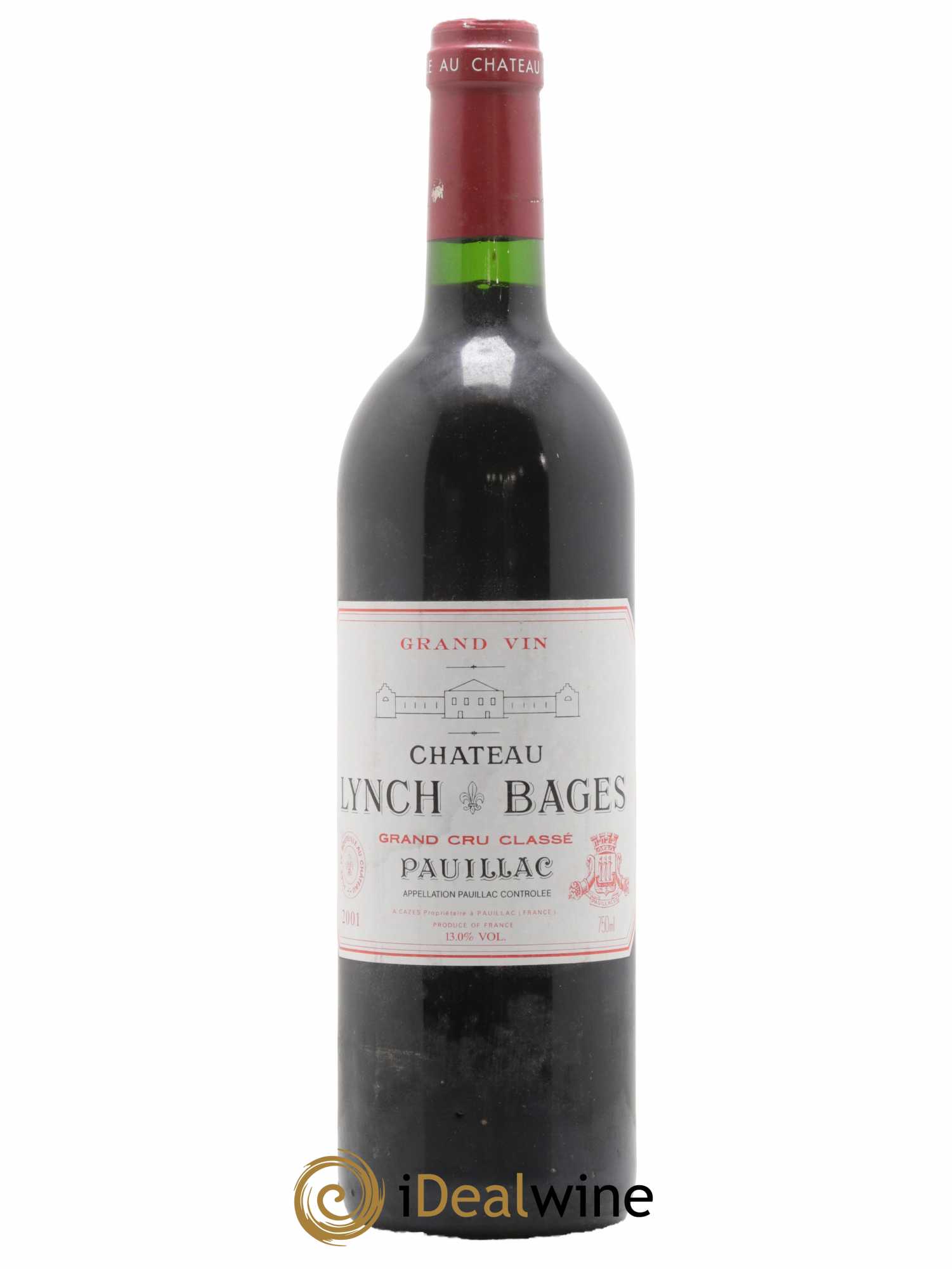 Château Lynch Bages 5ème Grand Cru Classé 2001 - Lot de 1 bouteille - 0