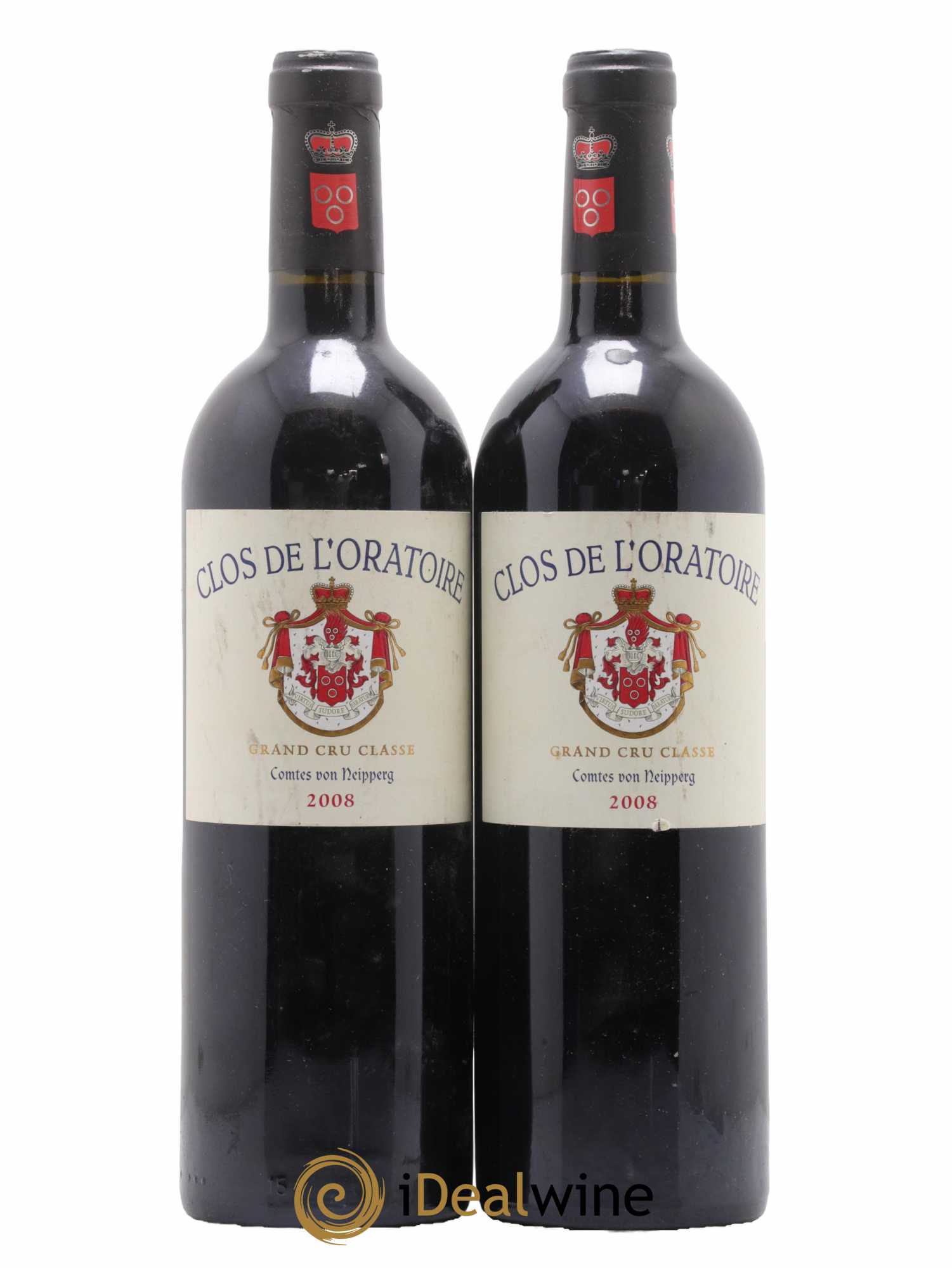 Clos de l'Oratoire Grand Cru Classé 2008 - Lot de 2 bouteilles - 0