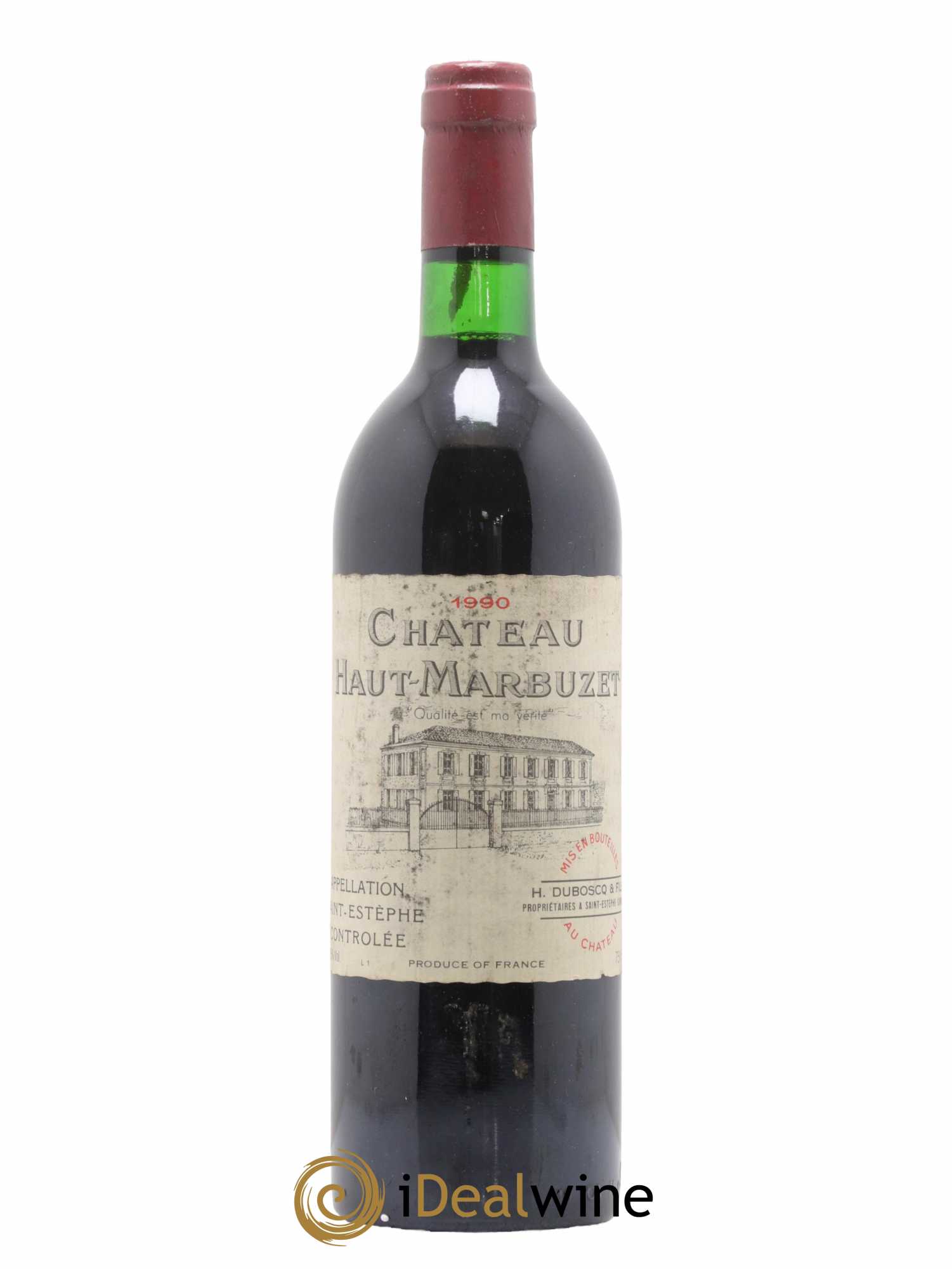 Château Haut Marbuzet 1990 - Lot de 1 bouteille - 0