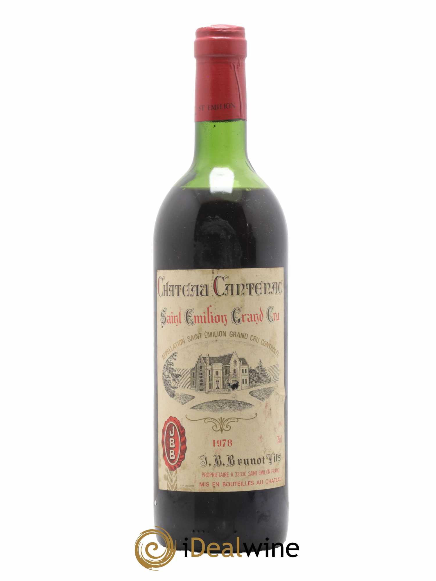 Saint-Émilion Grand Cru Château Cantenac 1978 - Lot de 1 bouteille - 0