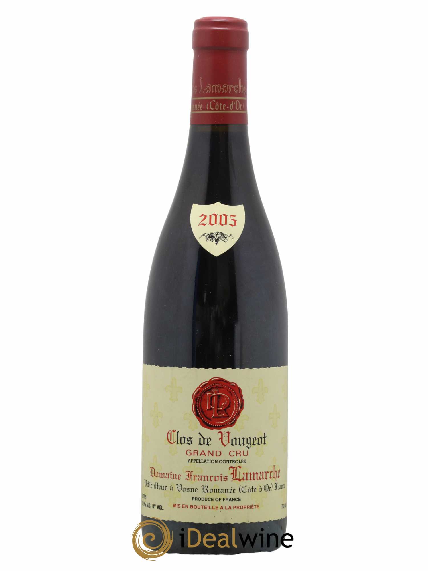 Clos de Vougeot Grand Cru Lamarche (Domaine) 2005 - Lot de 1 bouteille - 0