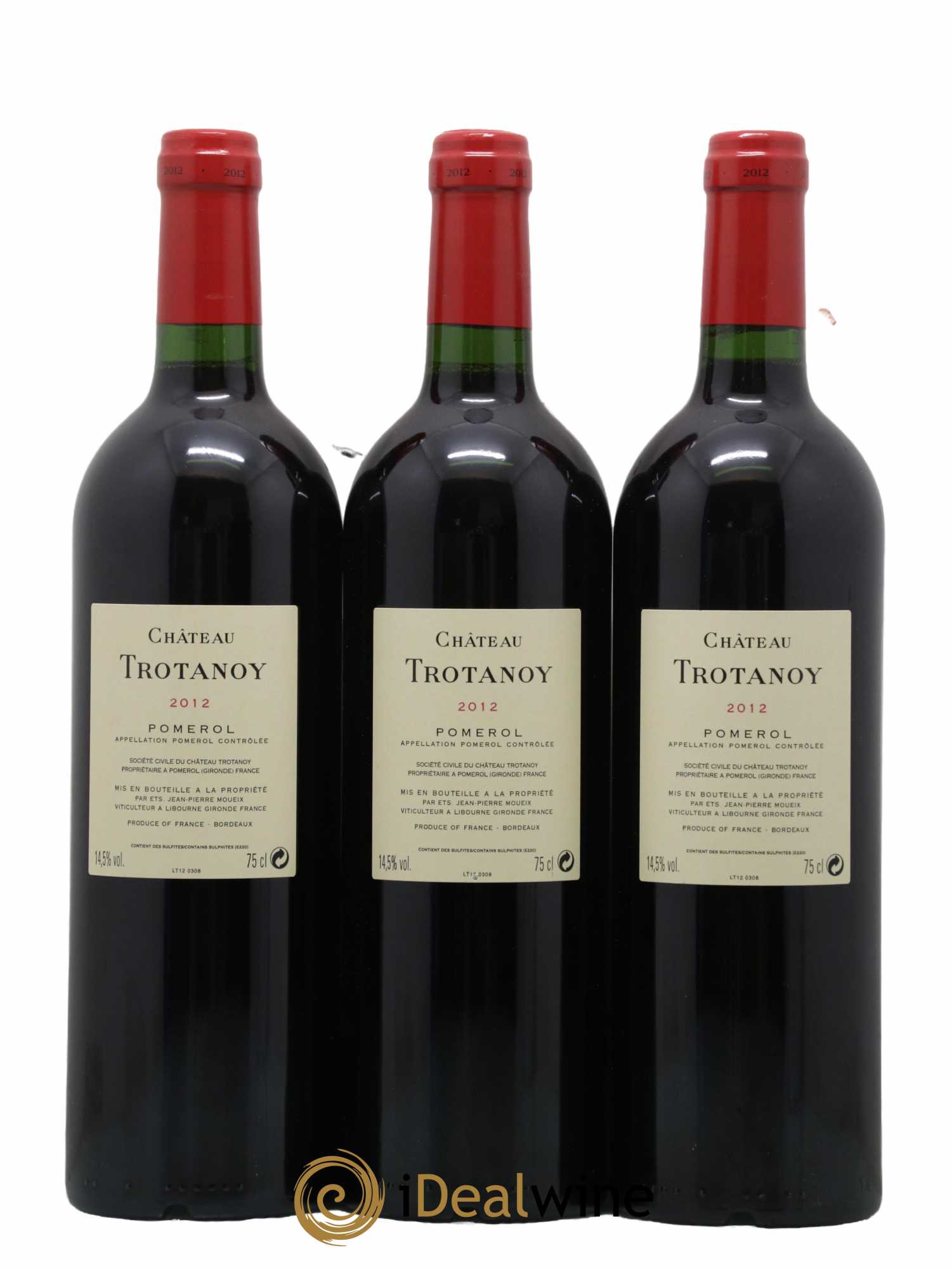 Château Trotanoy 2012 - Lot de 3 bouteilles - 1