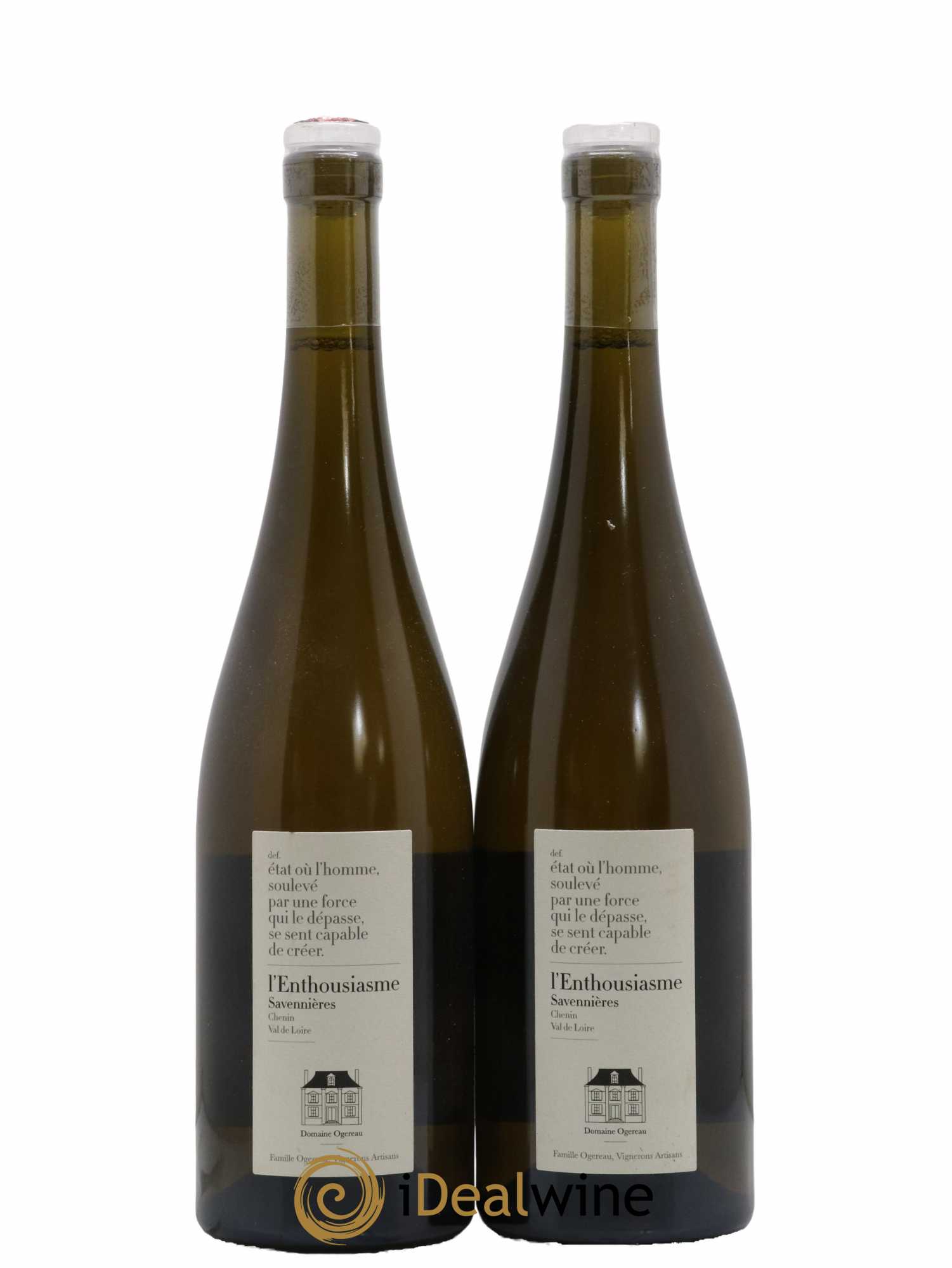 Savennières L'Enthousiasme Domaine Ogereau 2016 - Lot de 2 bouteilles - 0