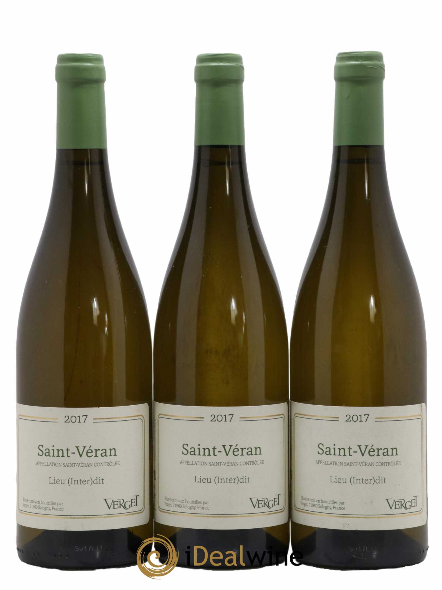 Saint-Véran Lieu (Inter)Dit Verget 2017 - Lot of 3 bottles - 0