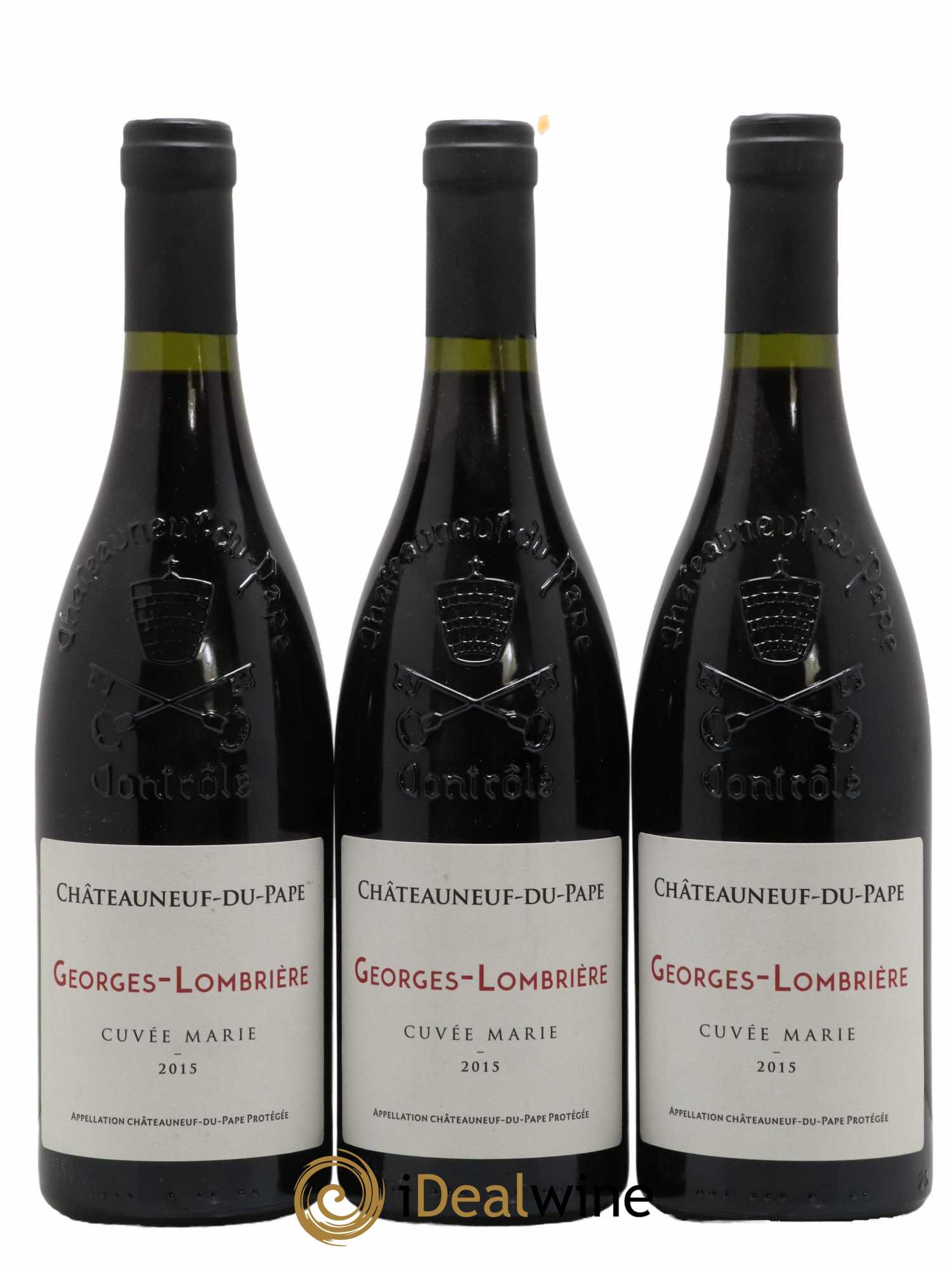 Châteauneuf-du-Pape Cuvée Marie Domaine Georges-Lombrière 2015 - Lot de 3 bouteilles - 0