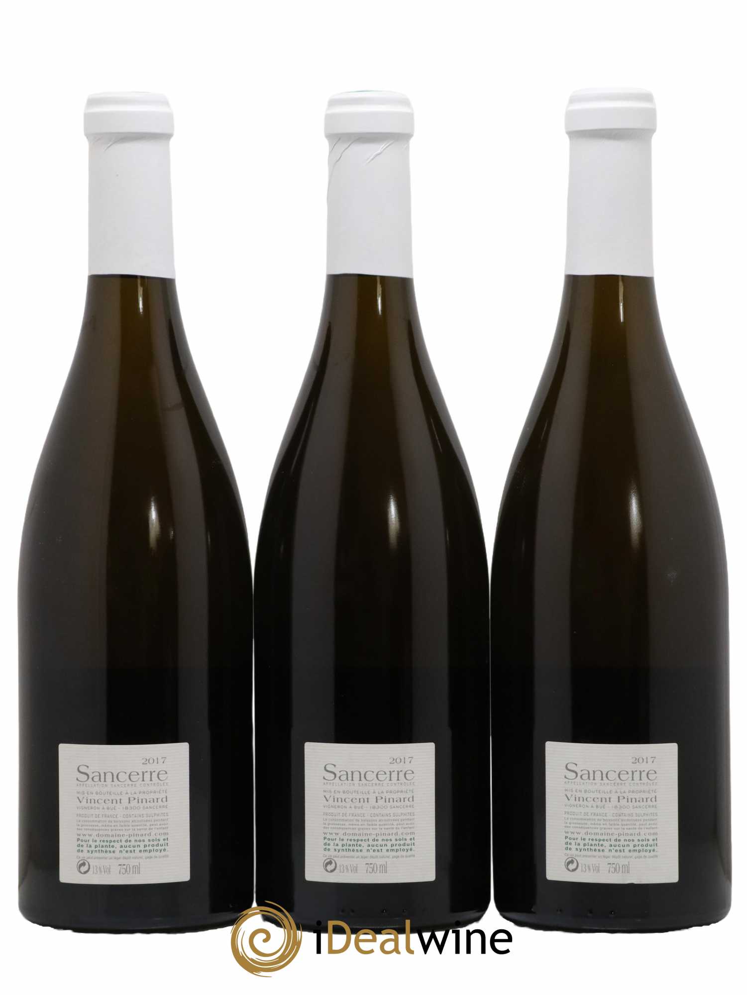Sancerre Chêne Marchand Vincent Pinard 2017 - Lot de 3 bouteilles - 1