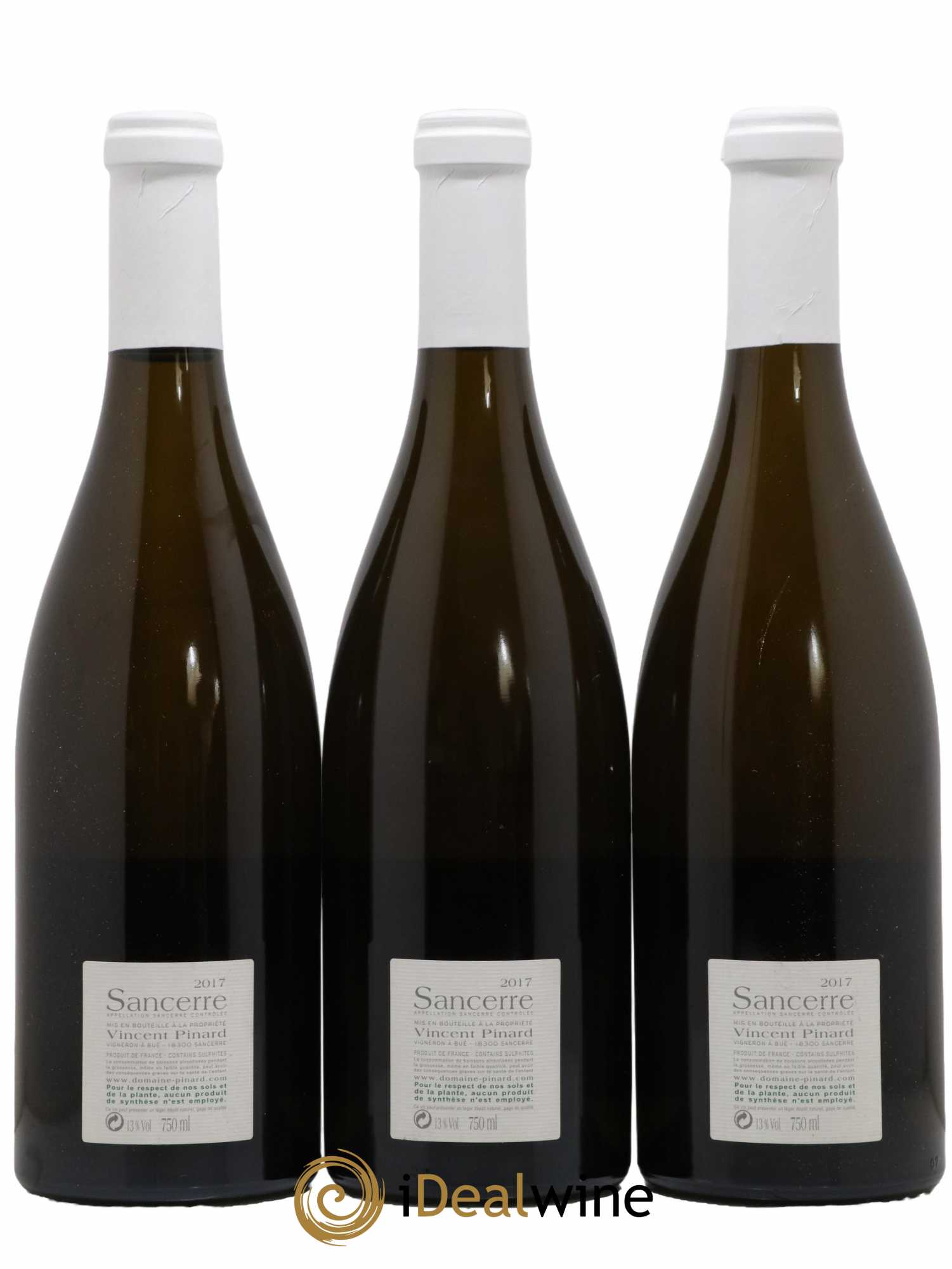 Sancerre Le Château Vincent Pinard 2017 - Lot de 3 bouteilles - 1