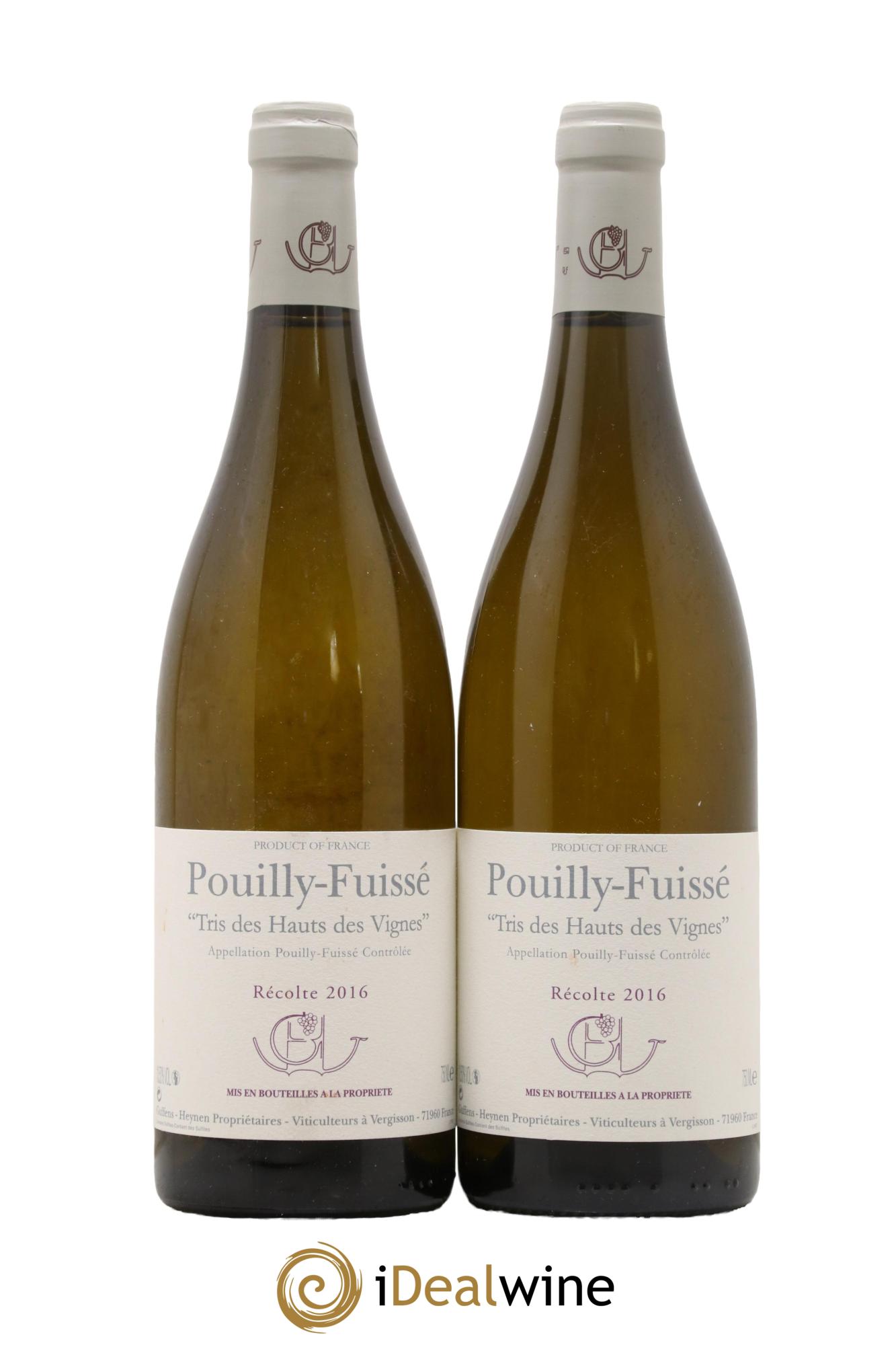 Pouilly-Fuissé Tris des Hauts des Vignes Guffens-Heynen 2016 - Lotto di 2 bottiglie - 0
