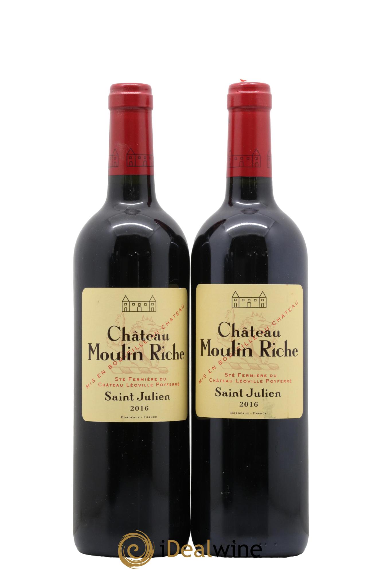 Château Moulin Riche 2016 - Posten von 2 Flaschen - 0