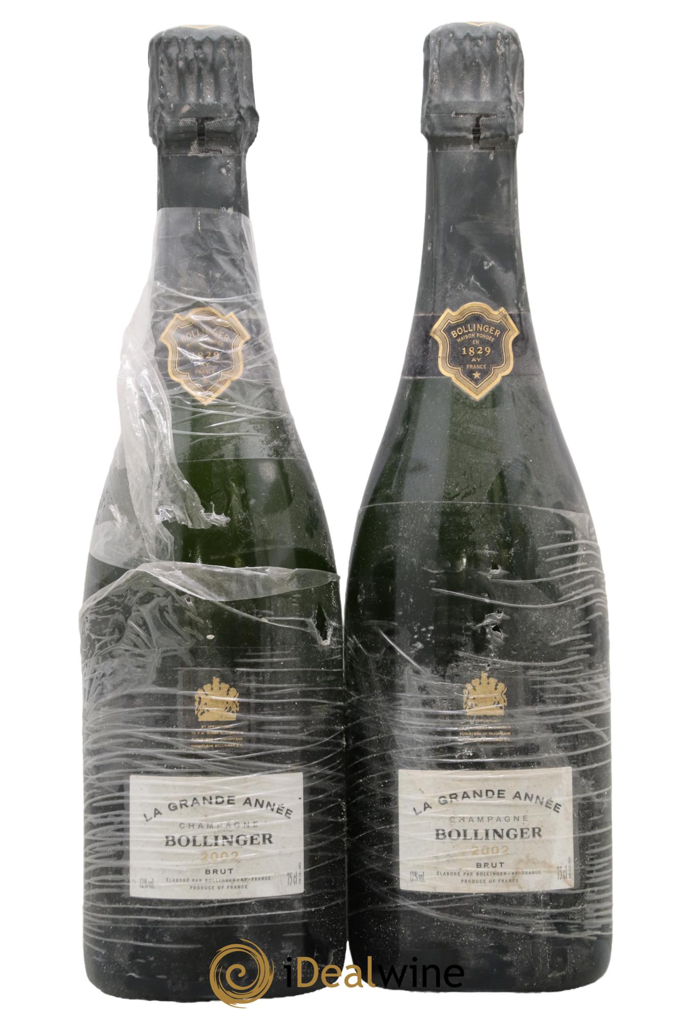 La Grande Année Brut Bollinger 2002 - Posten von 2 Flaschen - 0