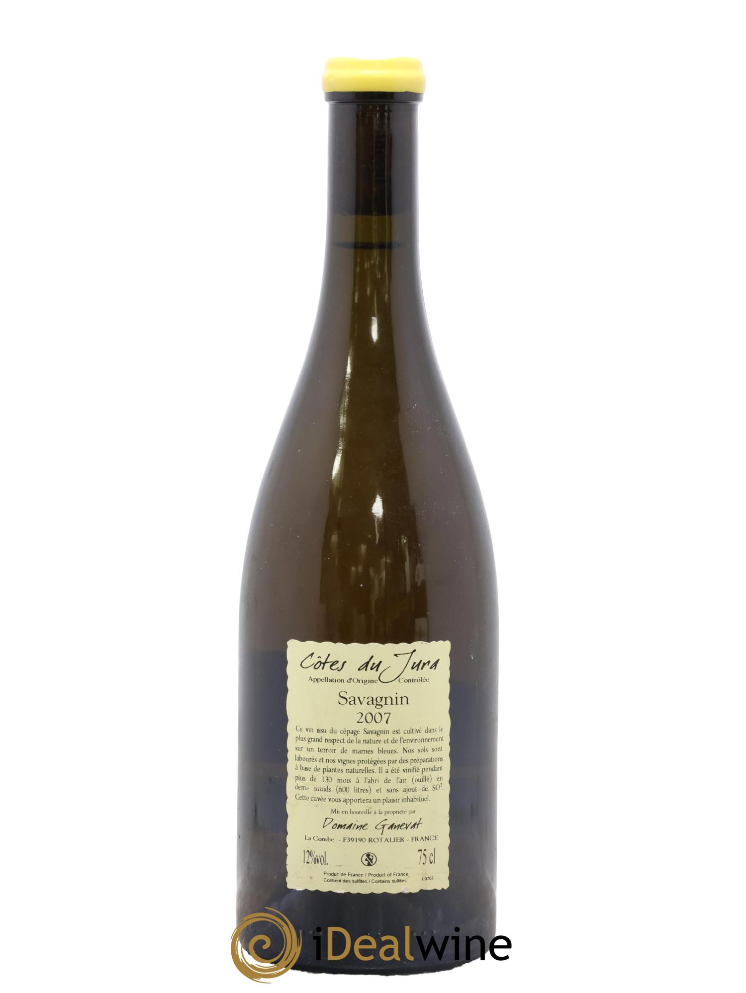 Côtes du Jura Les Vignes de mon Père Jean-François Ganevat (Domaine) 2007 - Lote de 1 botella - 1